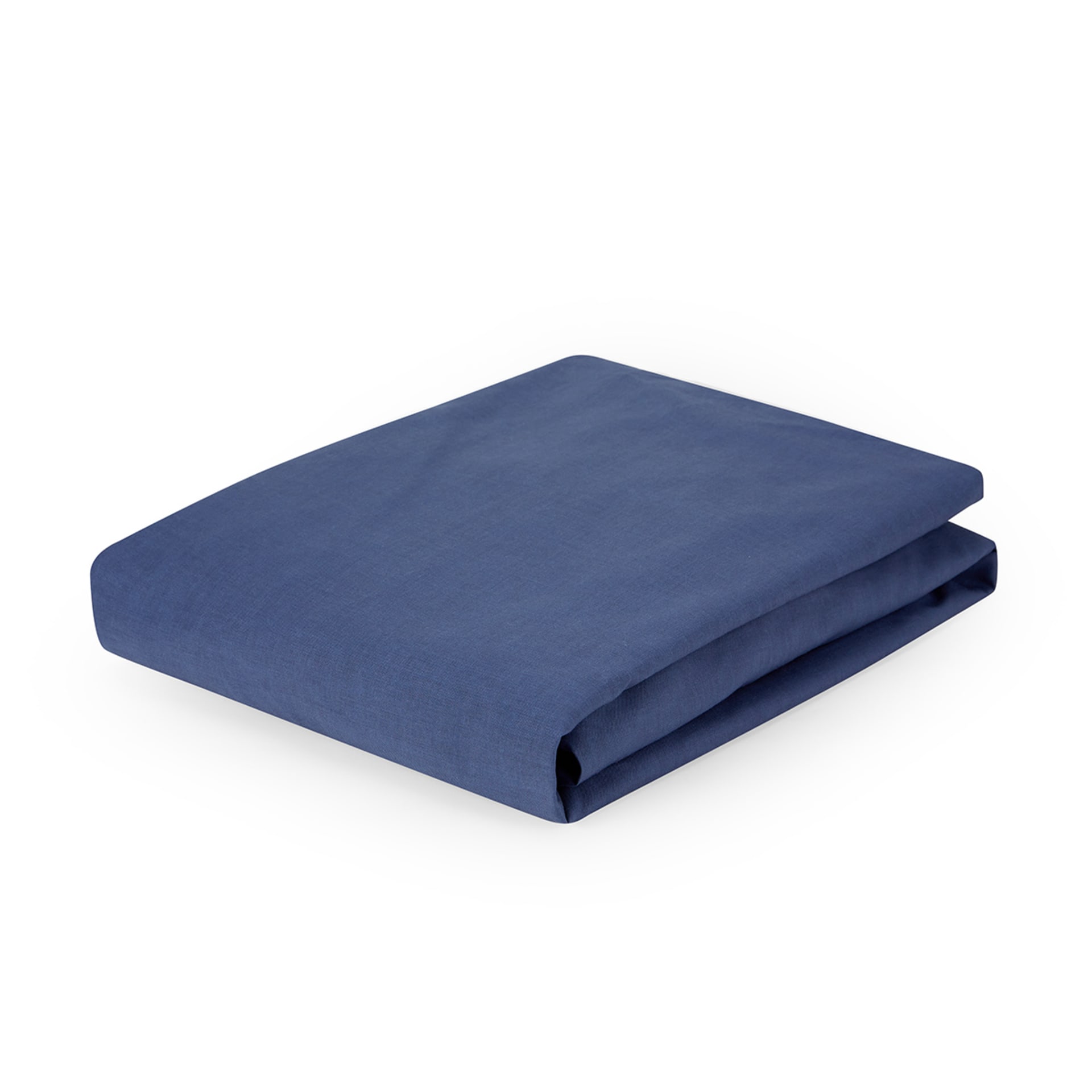 180 Thread Count Fitted Sheet Double Bed, Mid Blue Kmart
