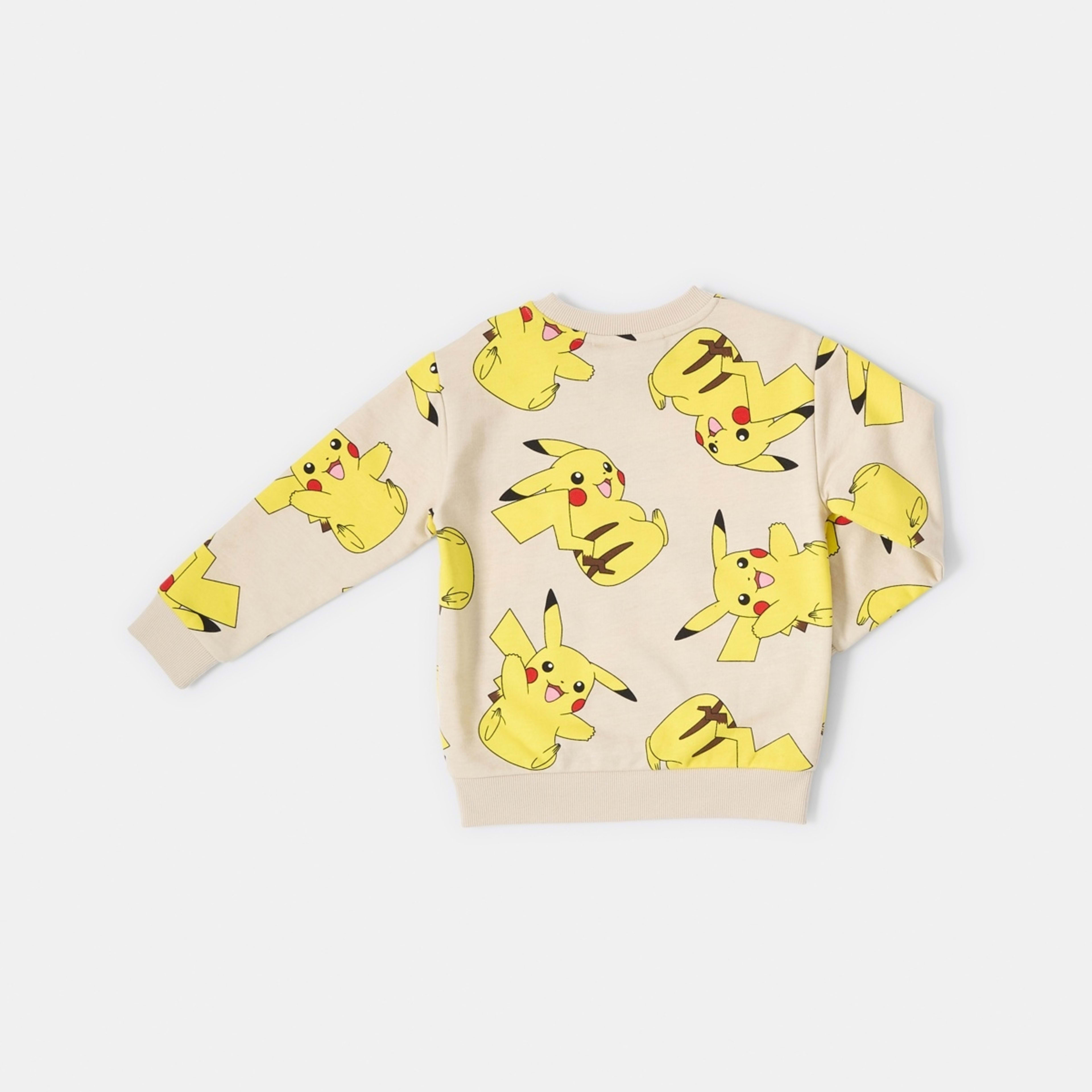 9 Pokemon License Print Crew Neck Sweatshirt Pokemon Pikachu, 9 of 9