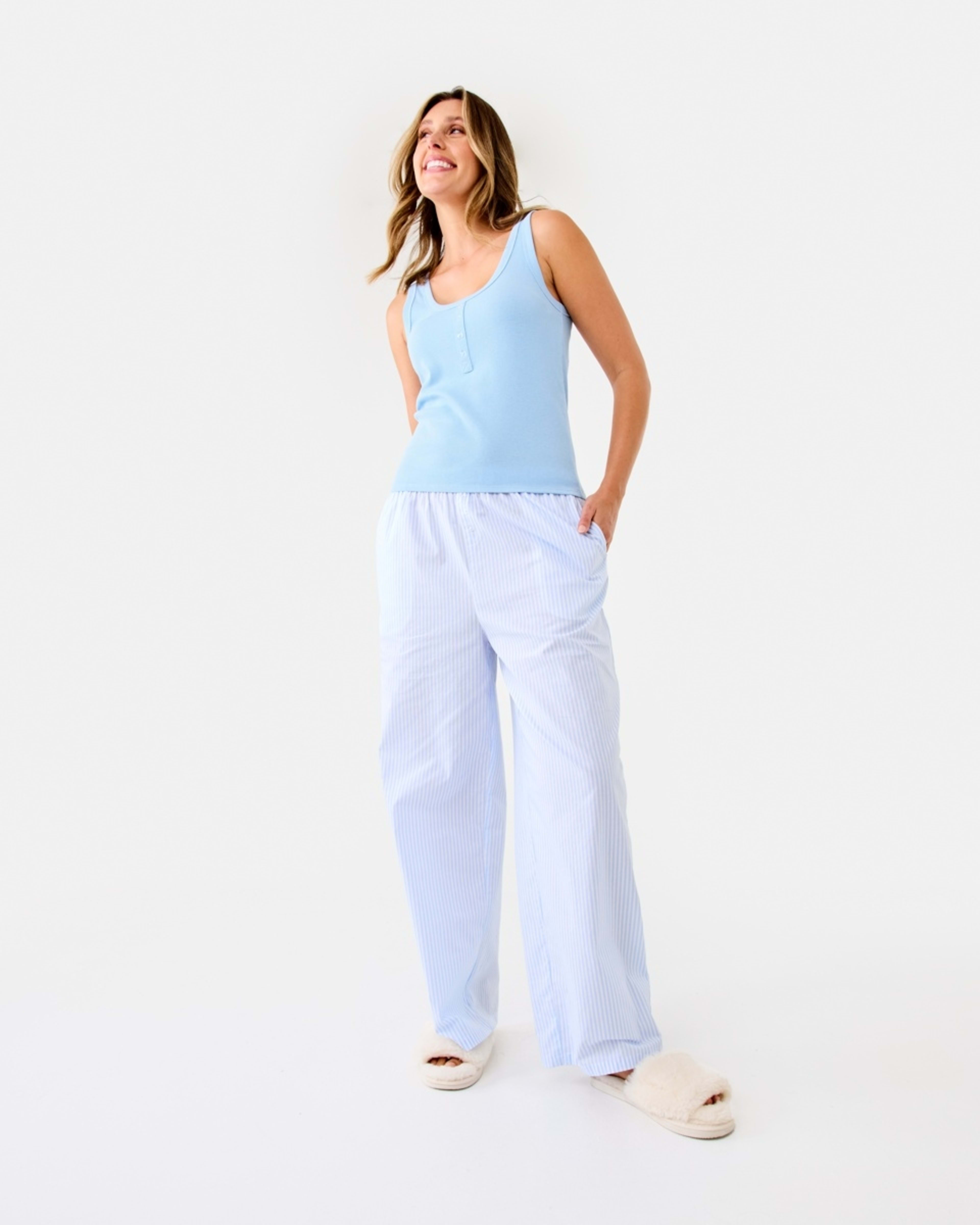 2 Boyfriend Woven Pants Thin Stp B, 2 of 7