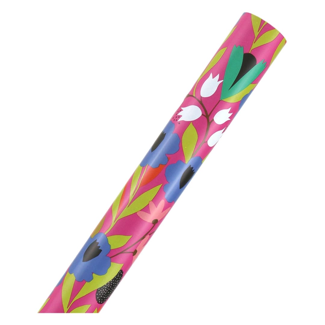Hallmark DoubleSided Gift Wrap Roll Contemporary Floral Kmart
