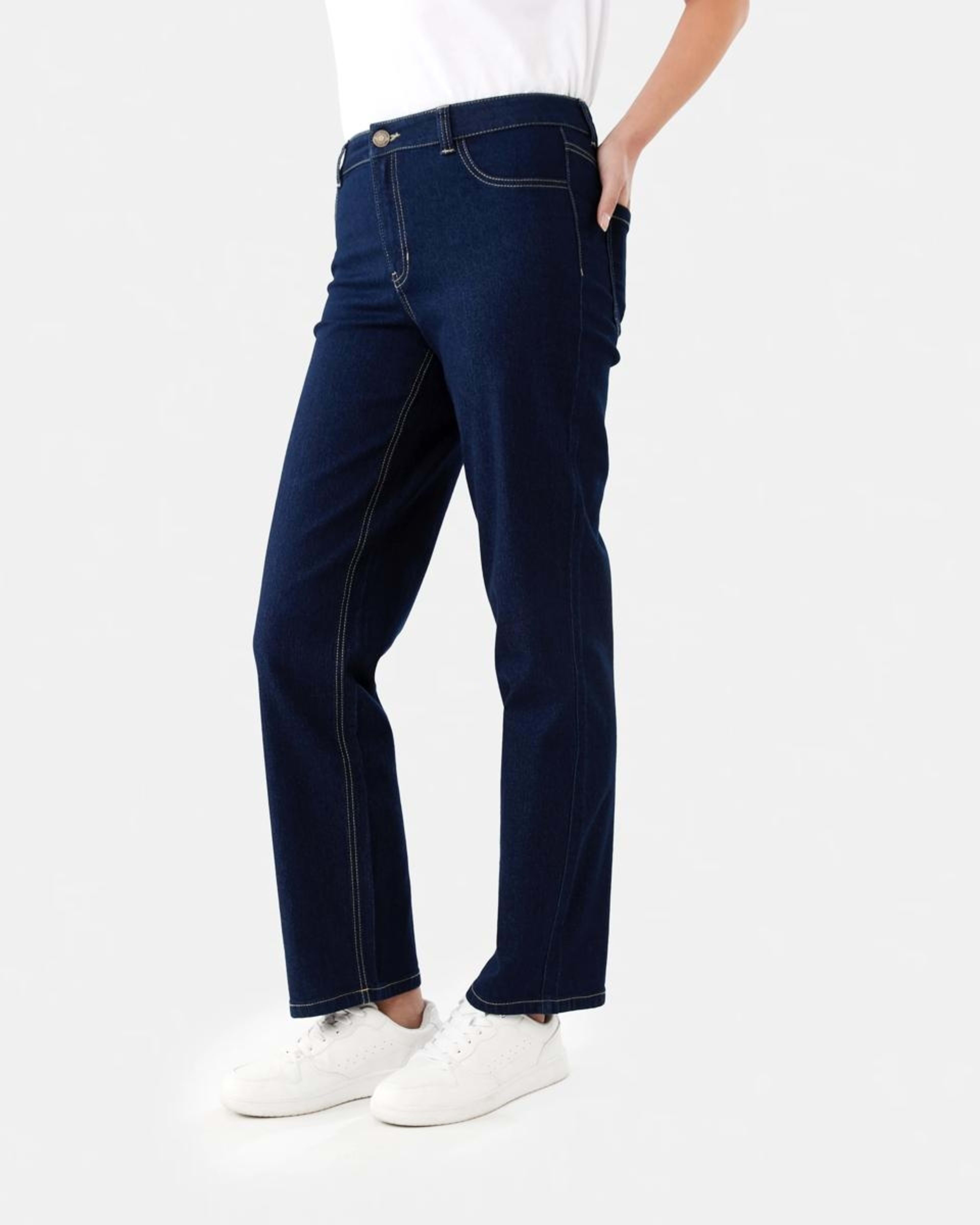 3 Classic Straight Jeans DENIM INDIGO, 3 of 10