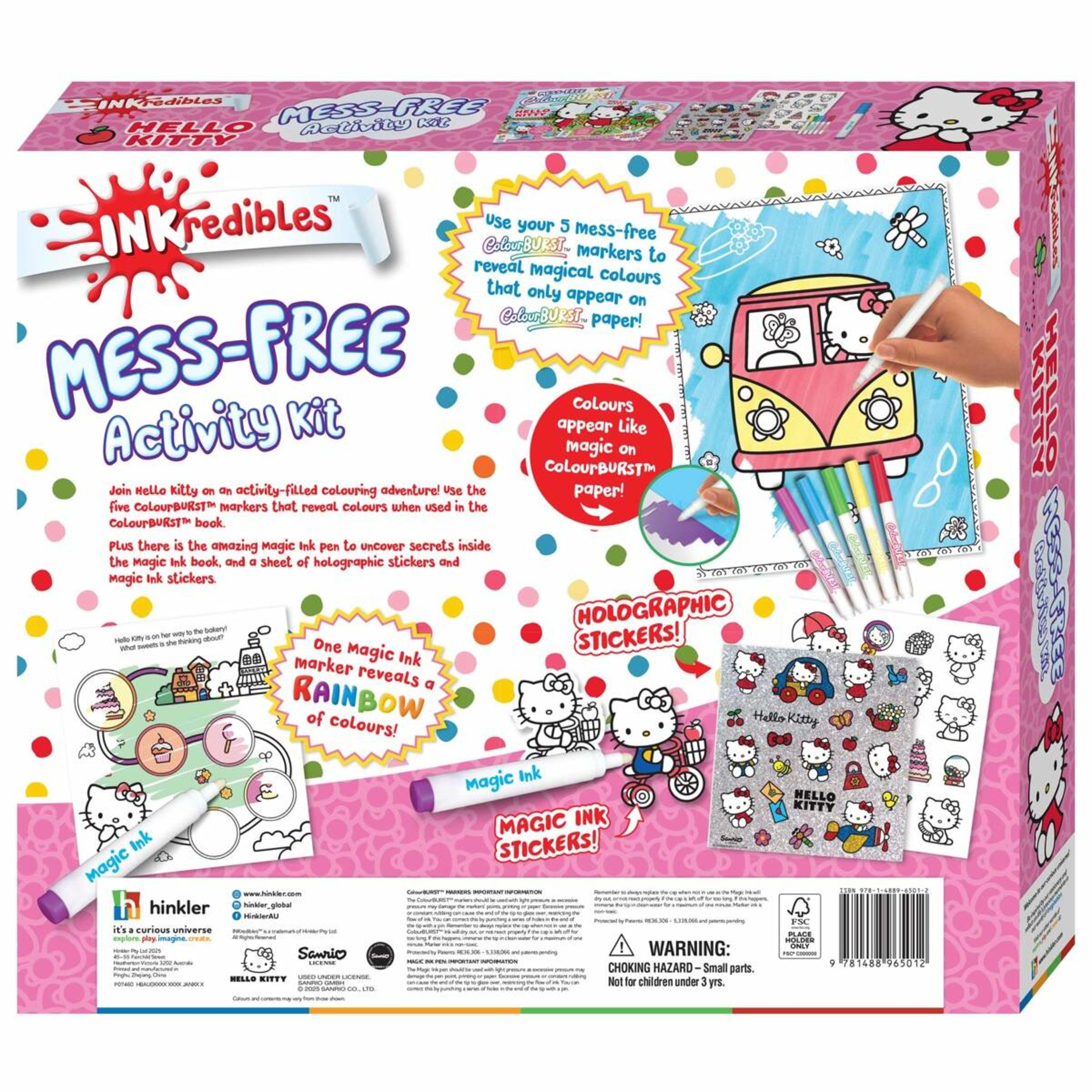 8 INKredibles Hello Kitty Mess-Free Activity Kit - Book, 8 of 9