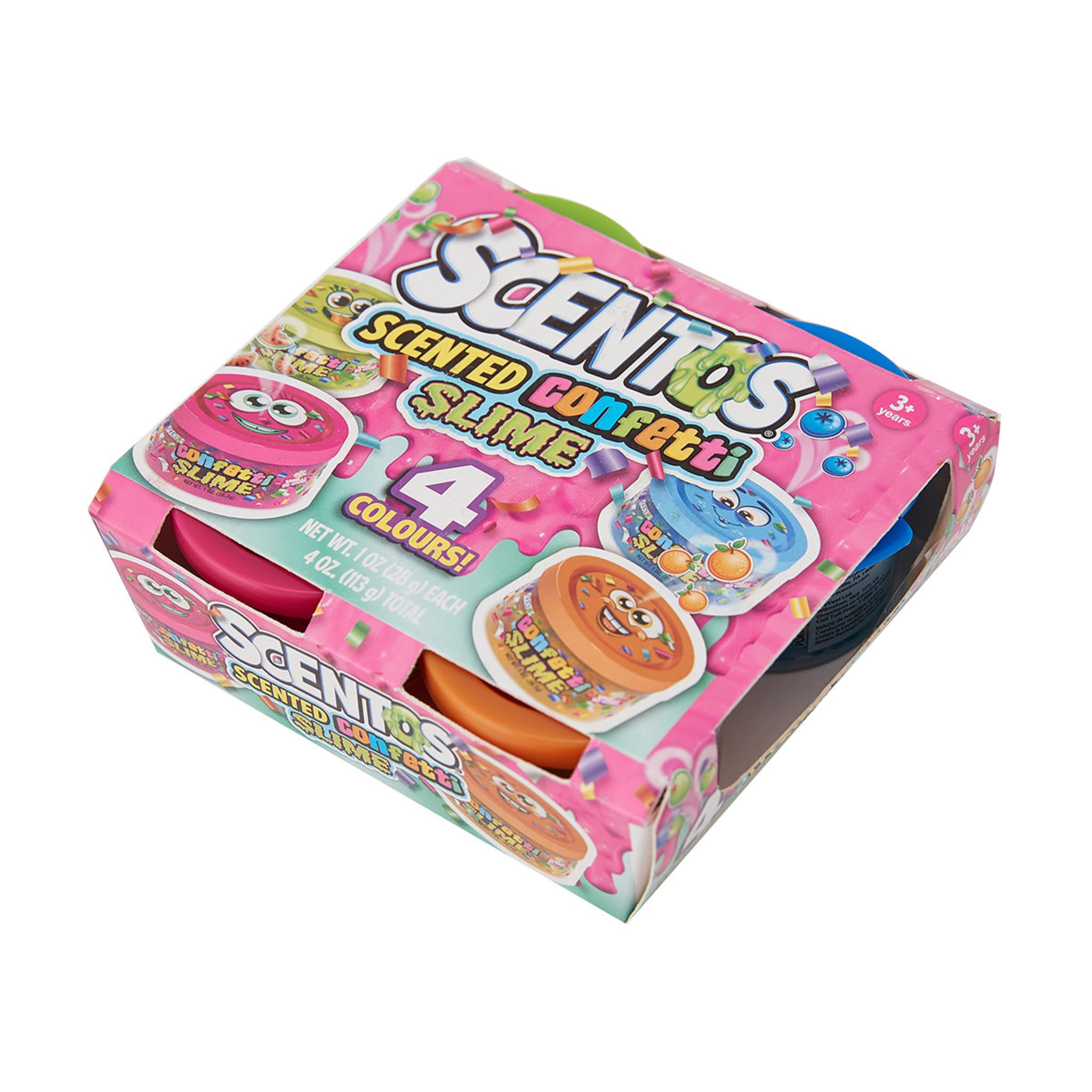 4 Pack Scentos Scented Confetti Slime Kmart