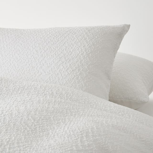 Boucle Quilt Cover Set King Bed, White Kmart
