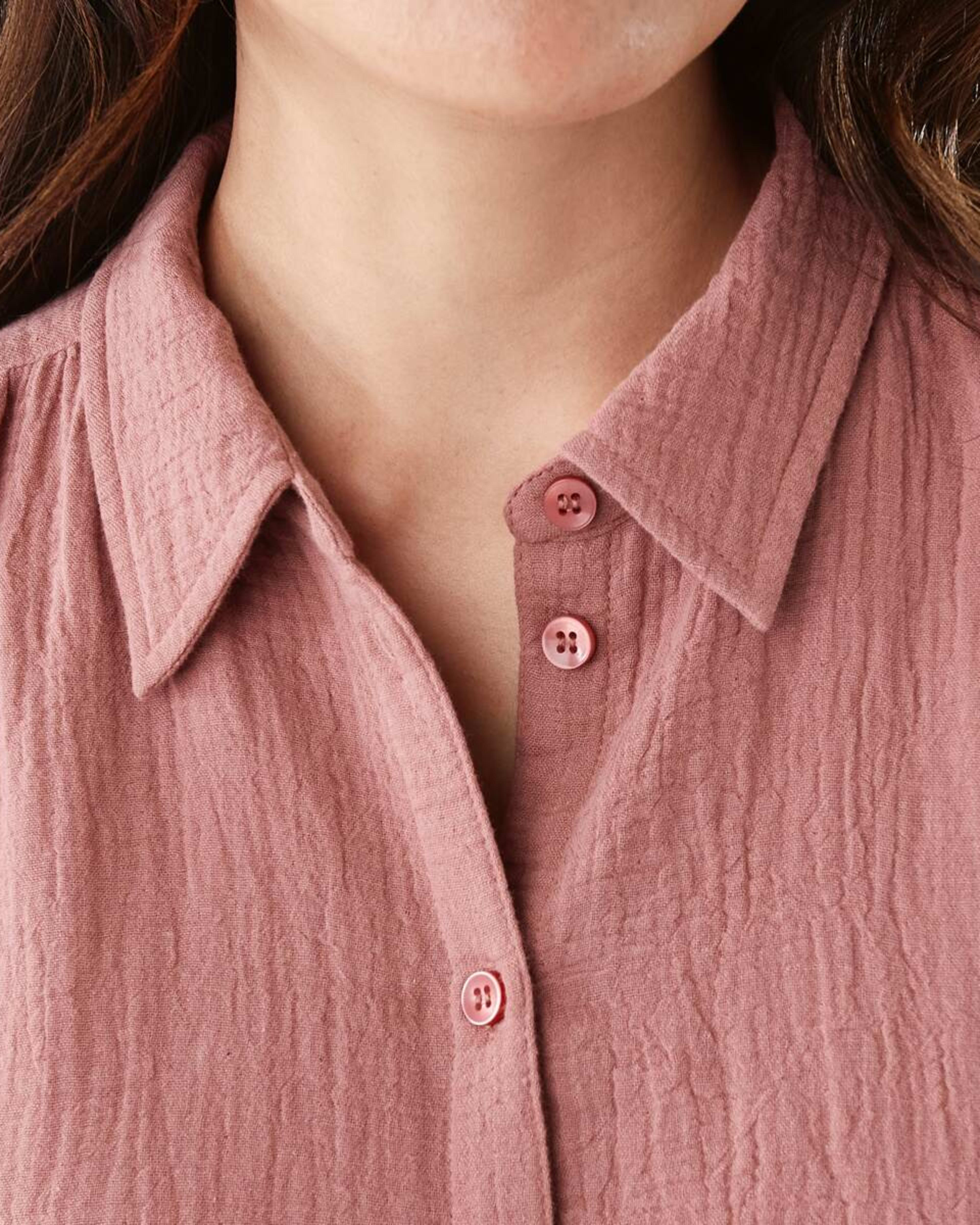 6 Short Sleeve Double Cloth Top Soft Red, 6 of 7