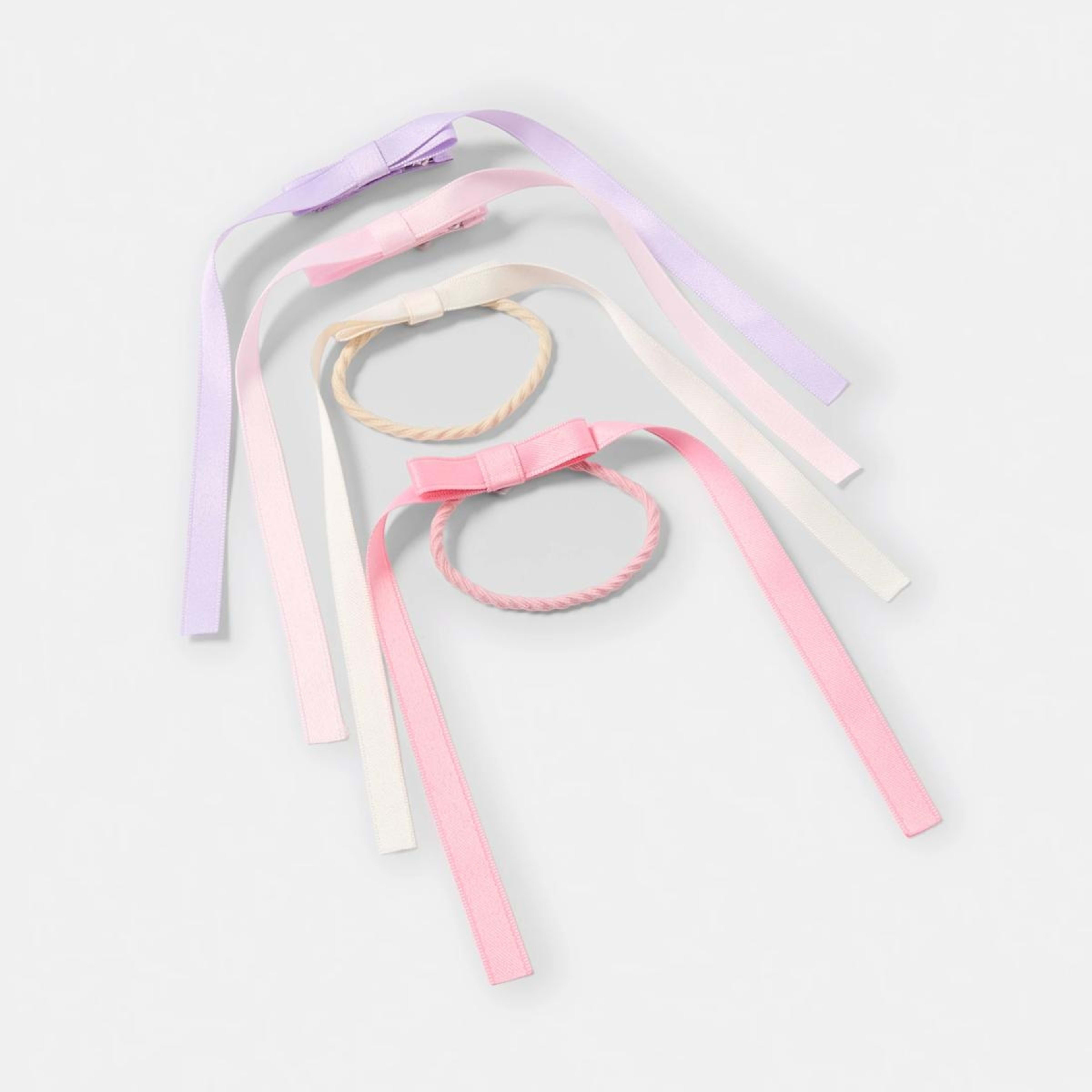 2 4 Pack Hair Clips and Ties - Pastel, 2 of 3
