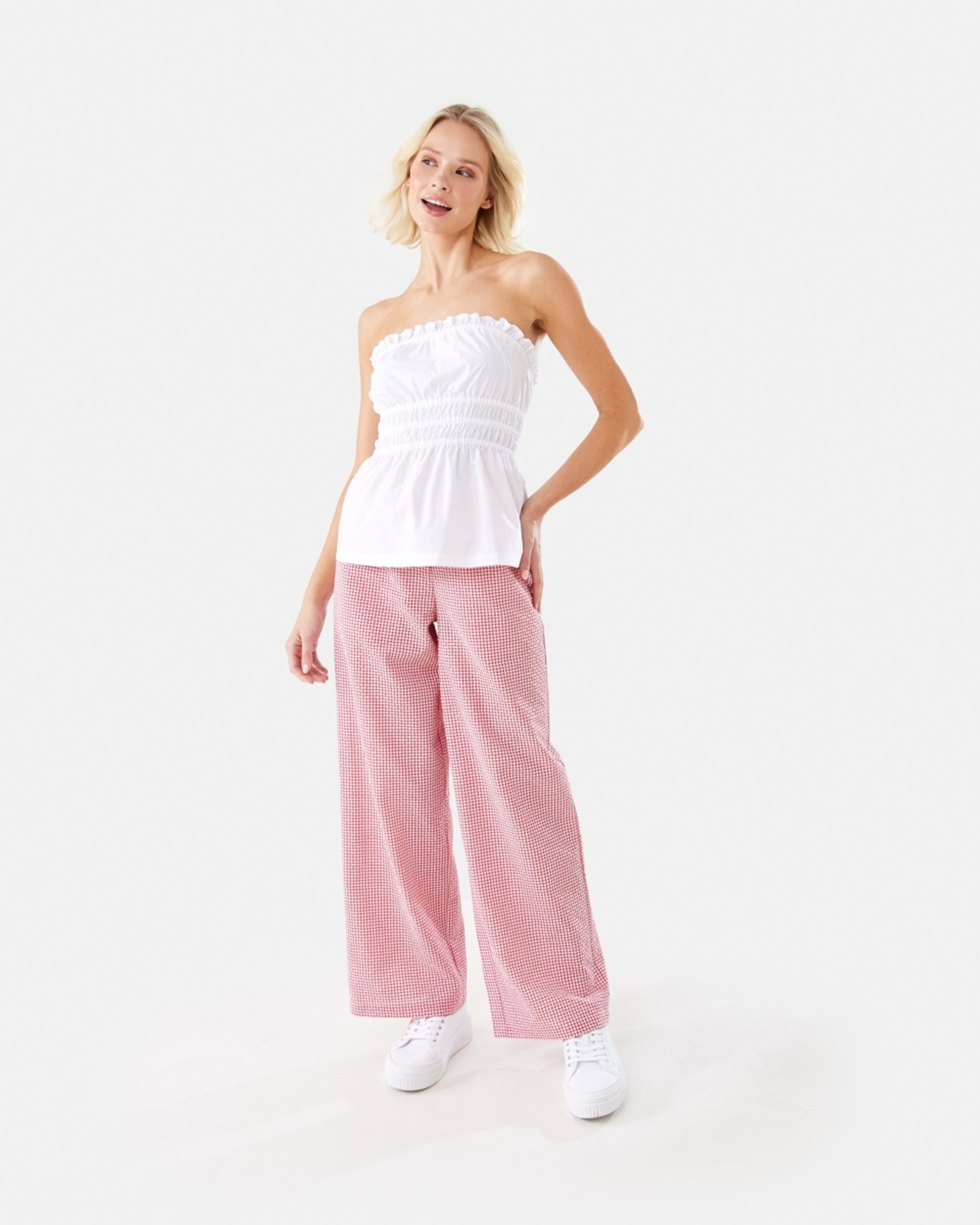 5 Seersucker Pants Red Ging, 5 of 9