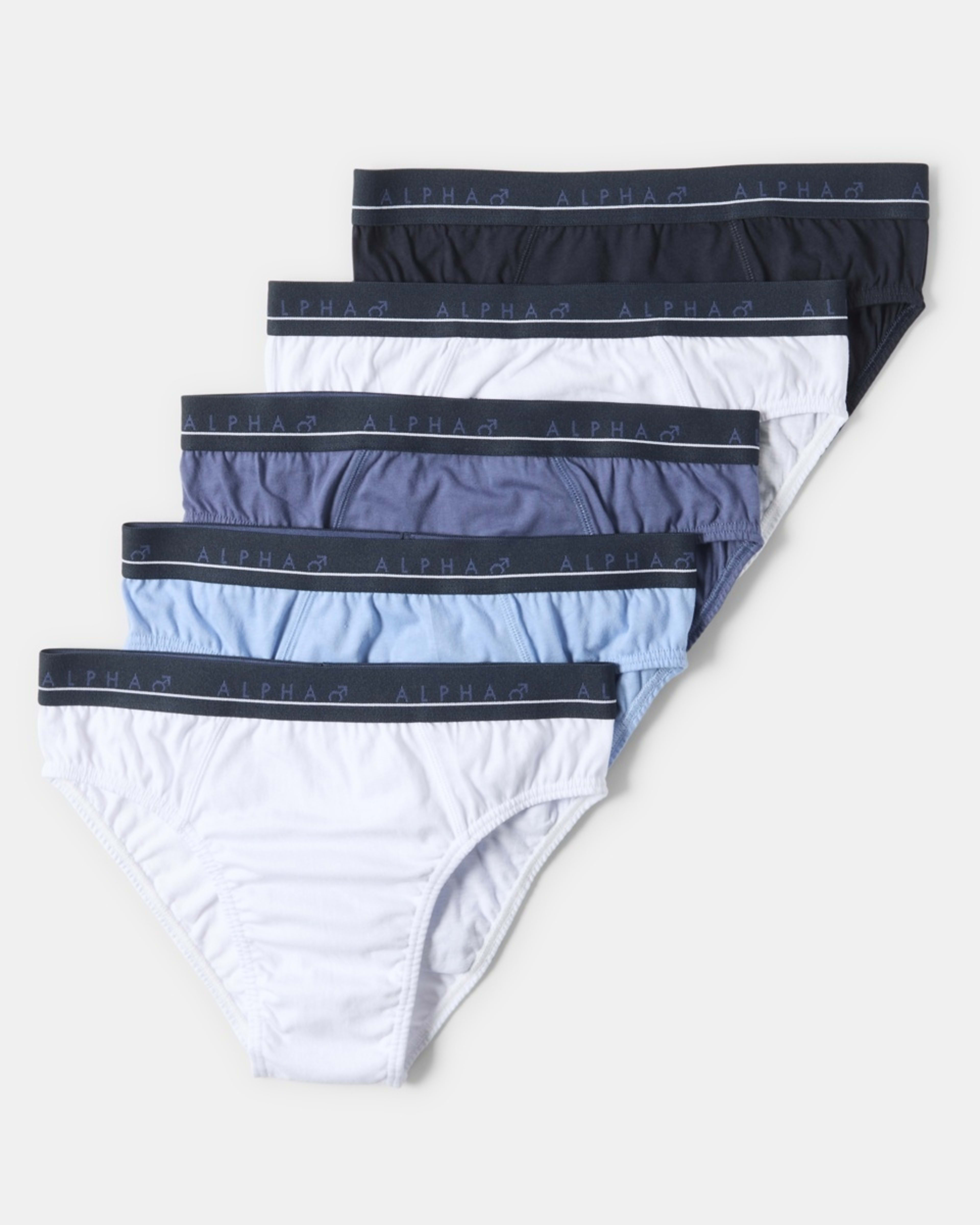 1 5 Pack Attached Elastic Hipster Briefs CLASSICAL, 1 of 10