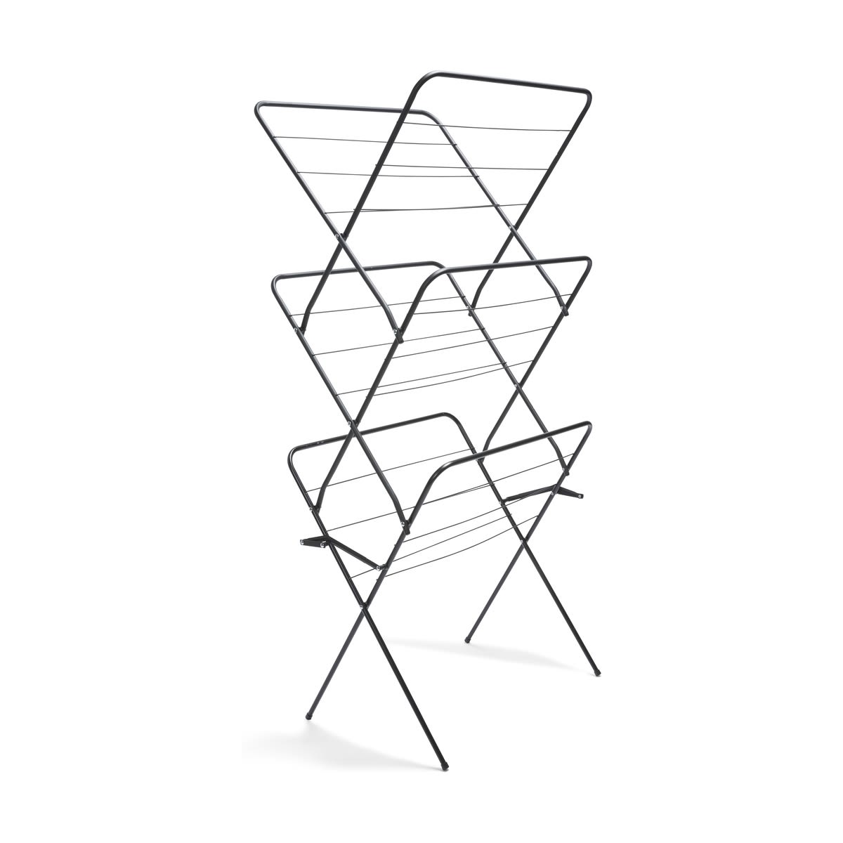 Concertina Clothes Airer Black Kmart NZ