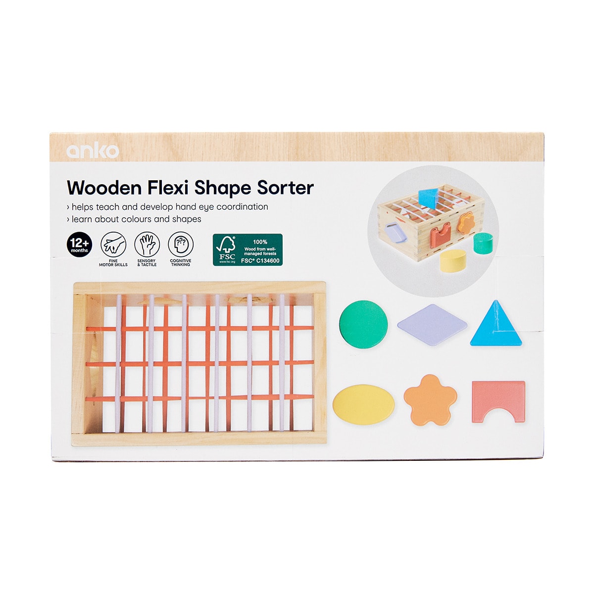 Wooden Flexi Shape Sorter Kmart