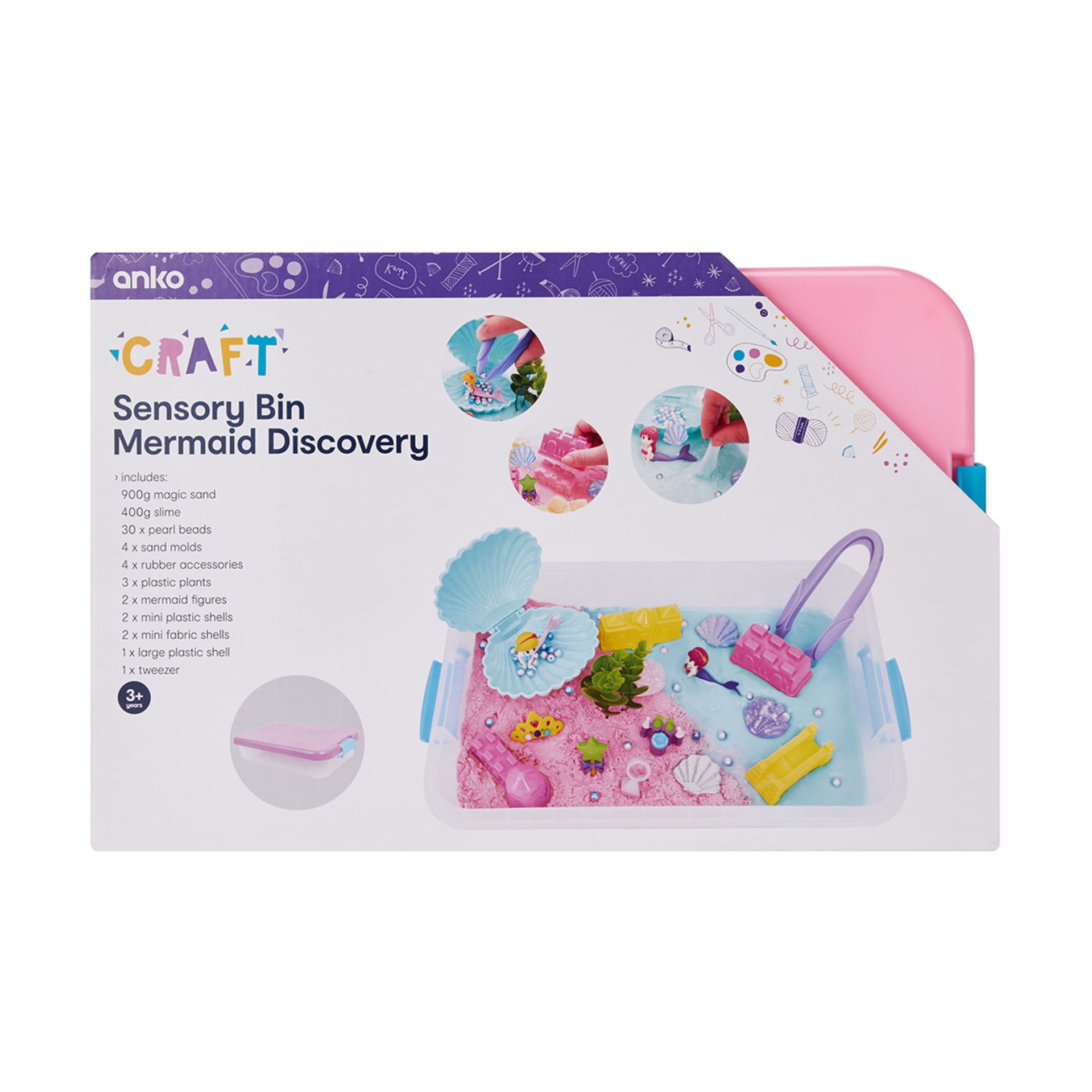 Sensory Bin Mermaid Discovery Set Kmart
