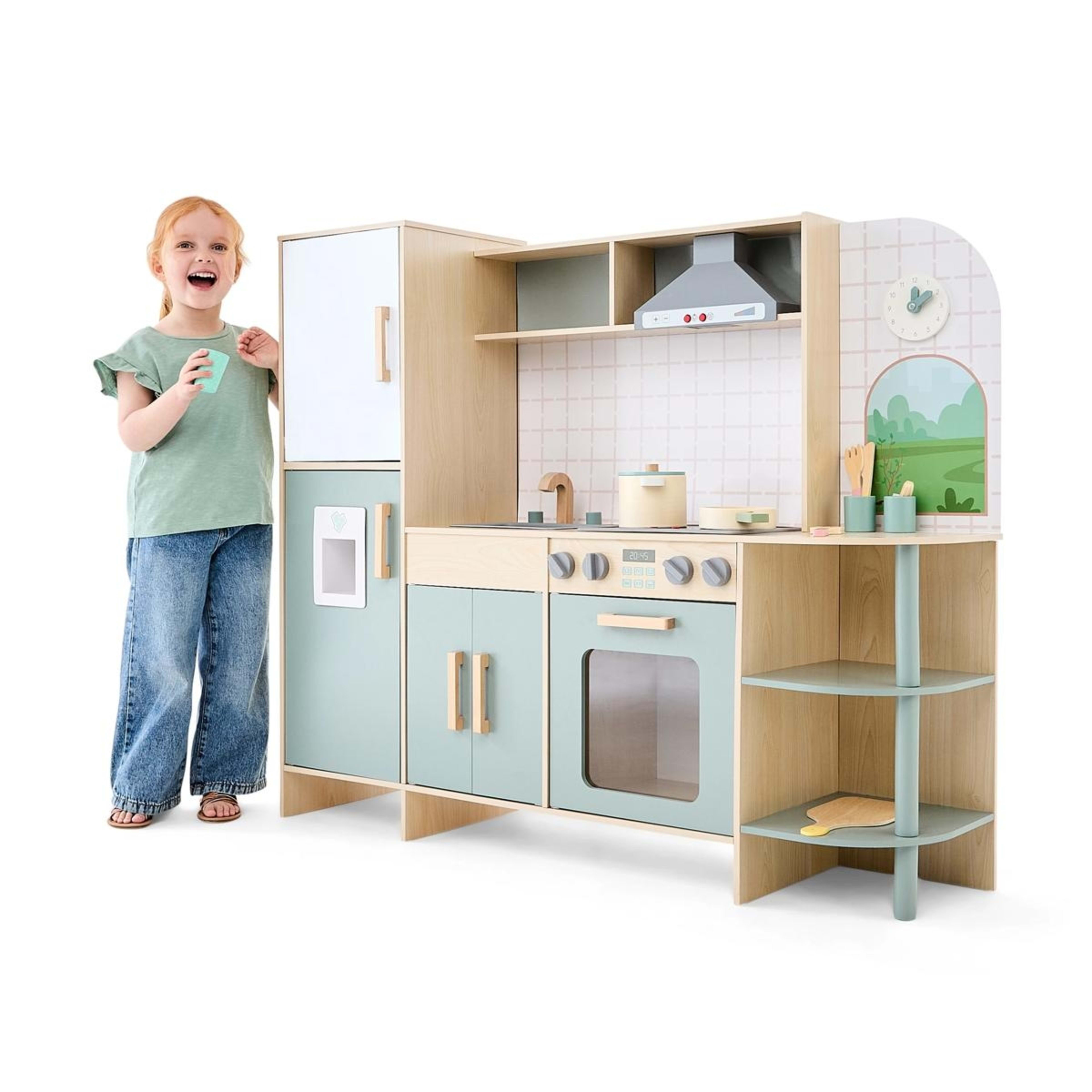 1 Wooden Interactive Kitchen