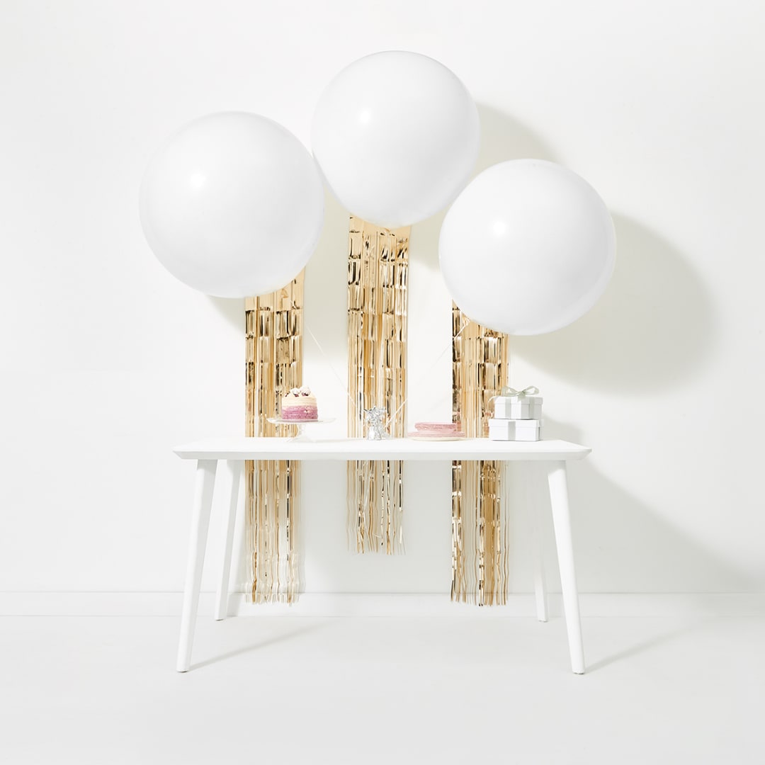 3 Pack Round Balloon with Tassel Kmart