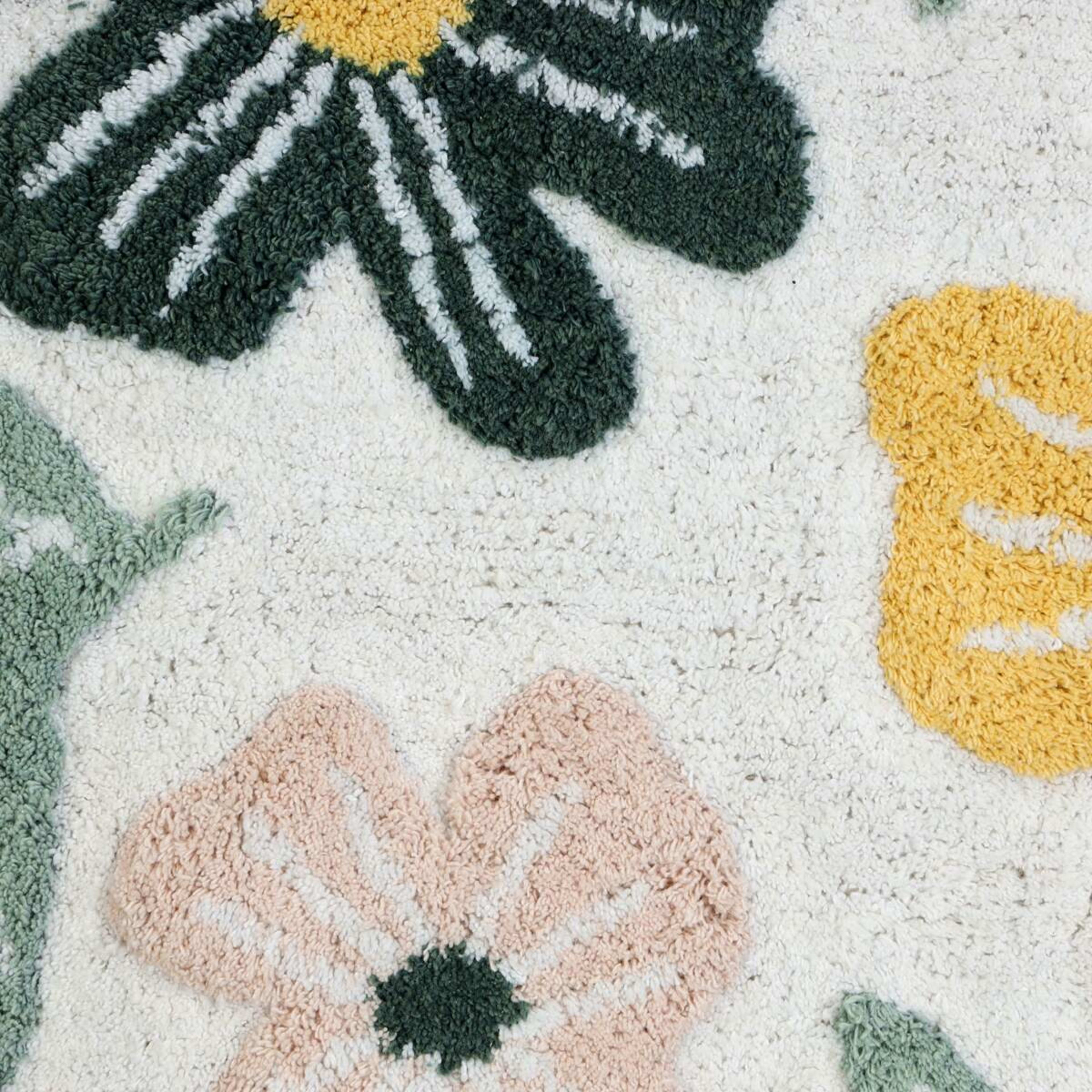 4 Floral Rectangle Bath Mat, 4 of 5