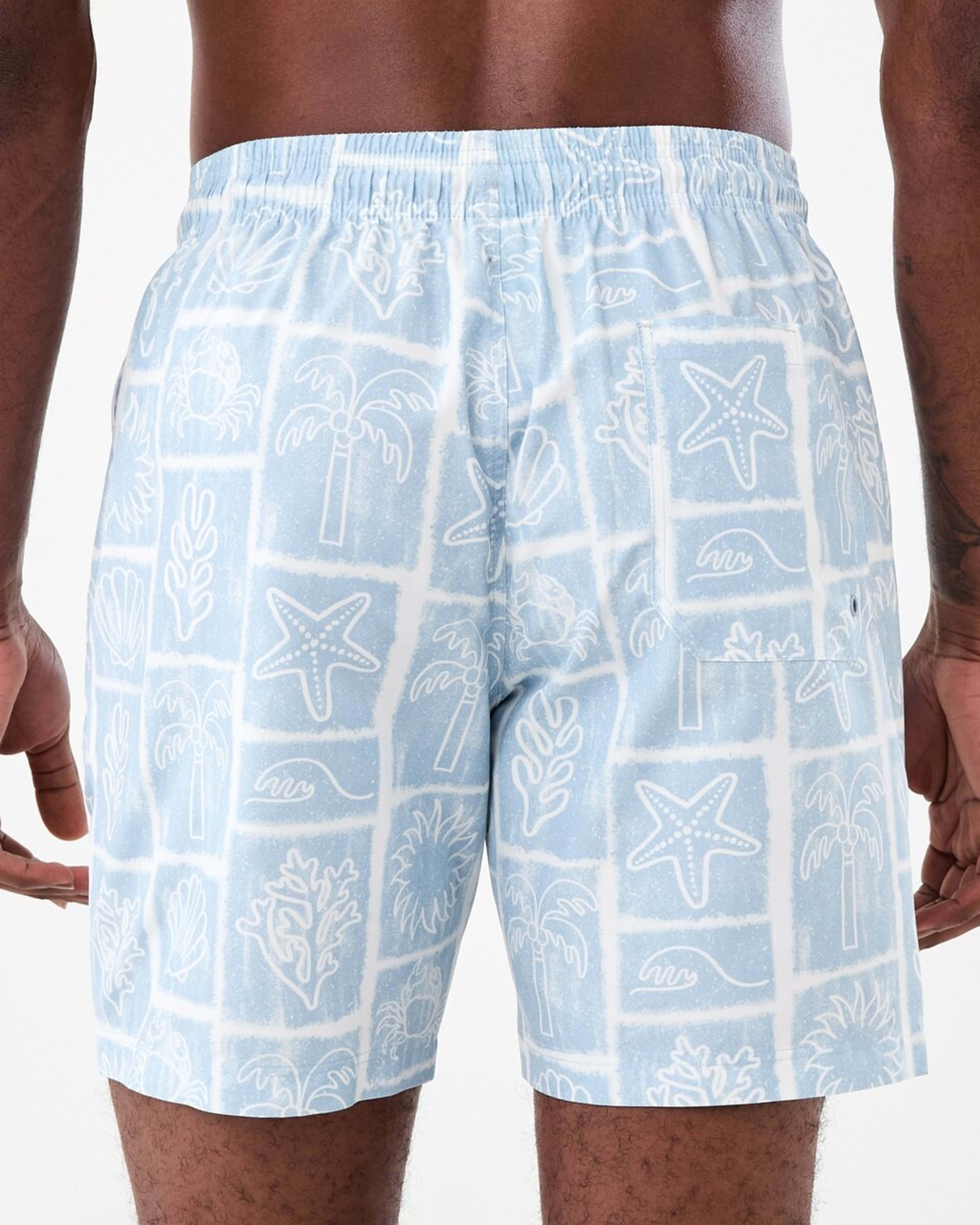 3 Regular Print Boardshorts Tropical Stamp, 3 of 6