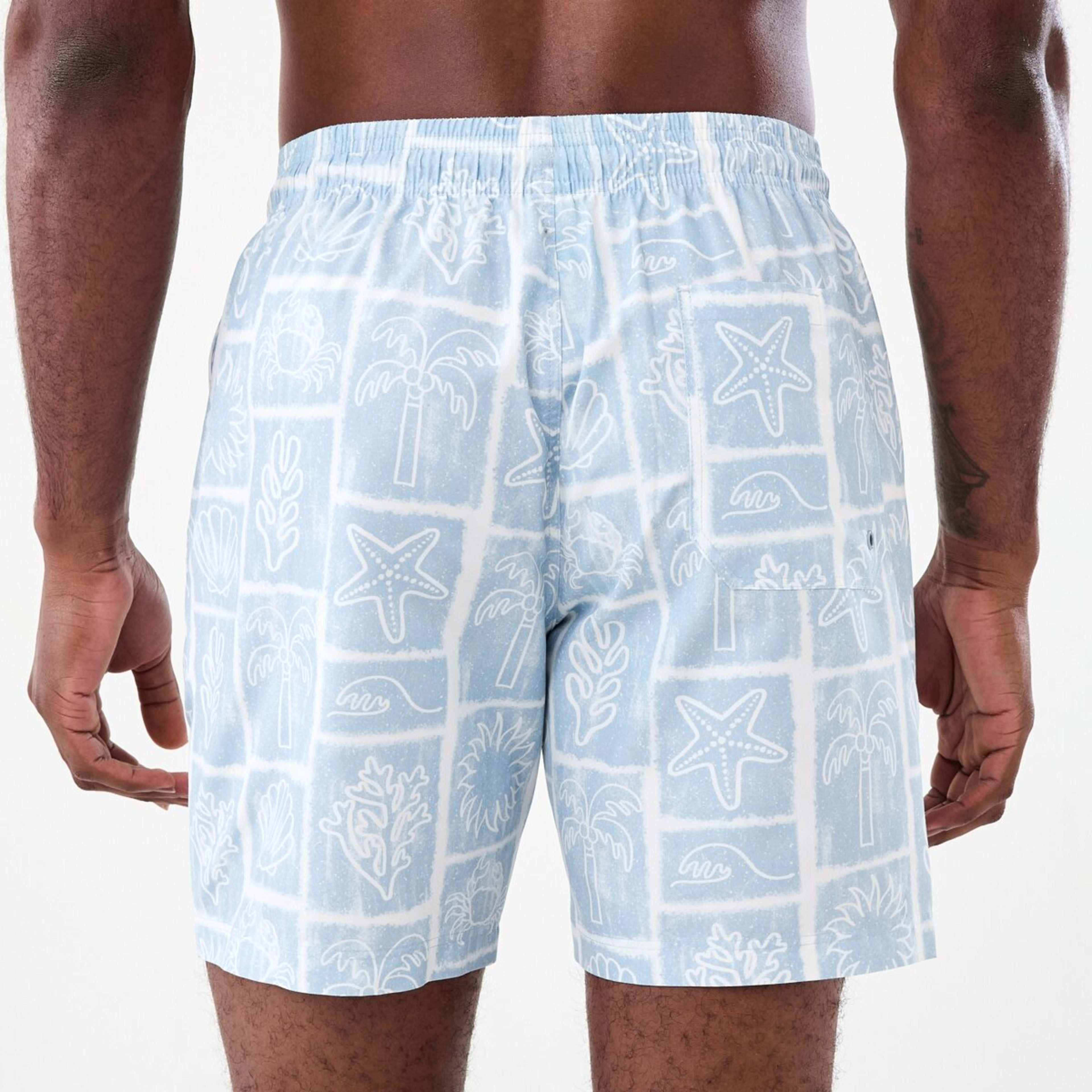 3 Regular Print Boardshorts Tropical Stamp, 3 of 6