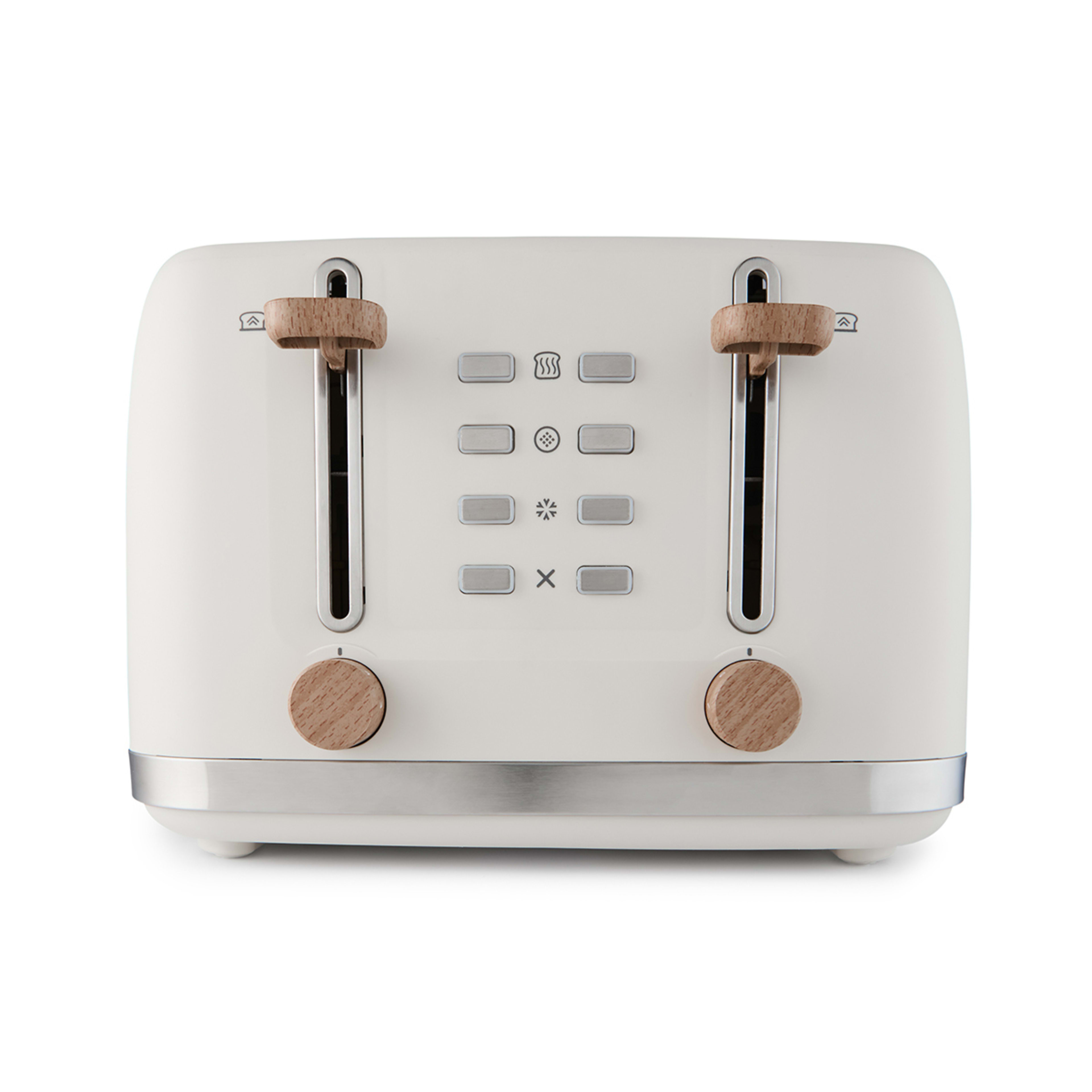 3 4 Slice Toaster - Off White, 3 of 8