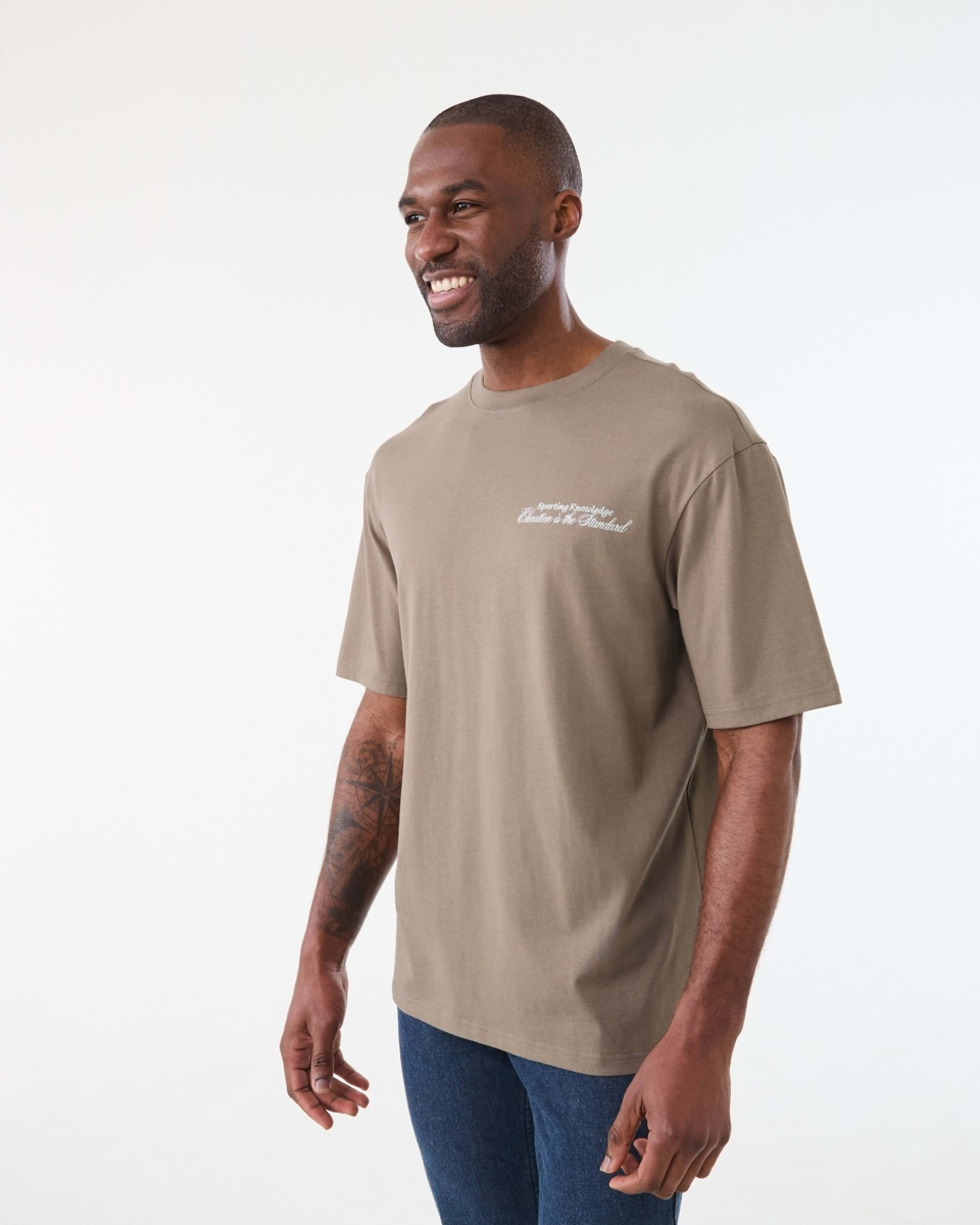 2 Oversized Print T-shirt DRIFT BROWN, 2 of 6