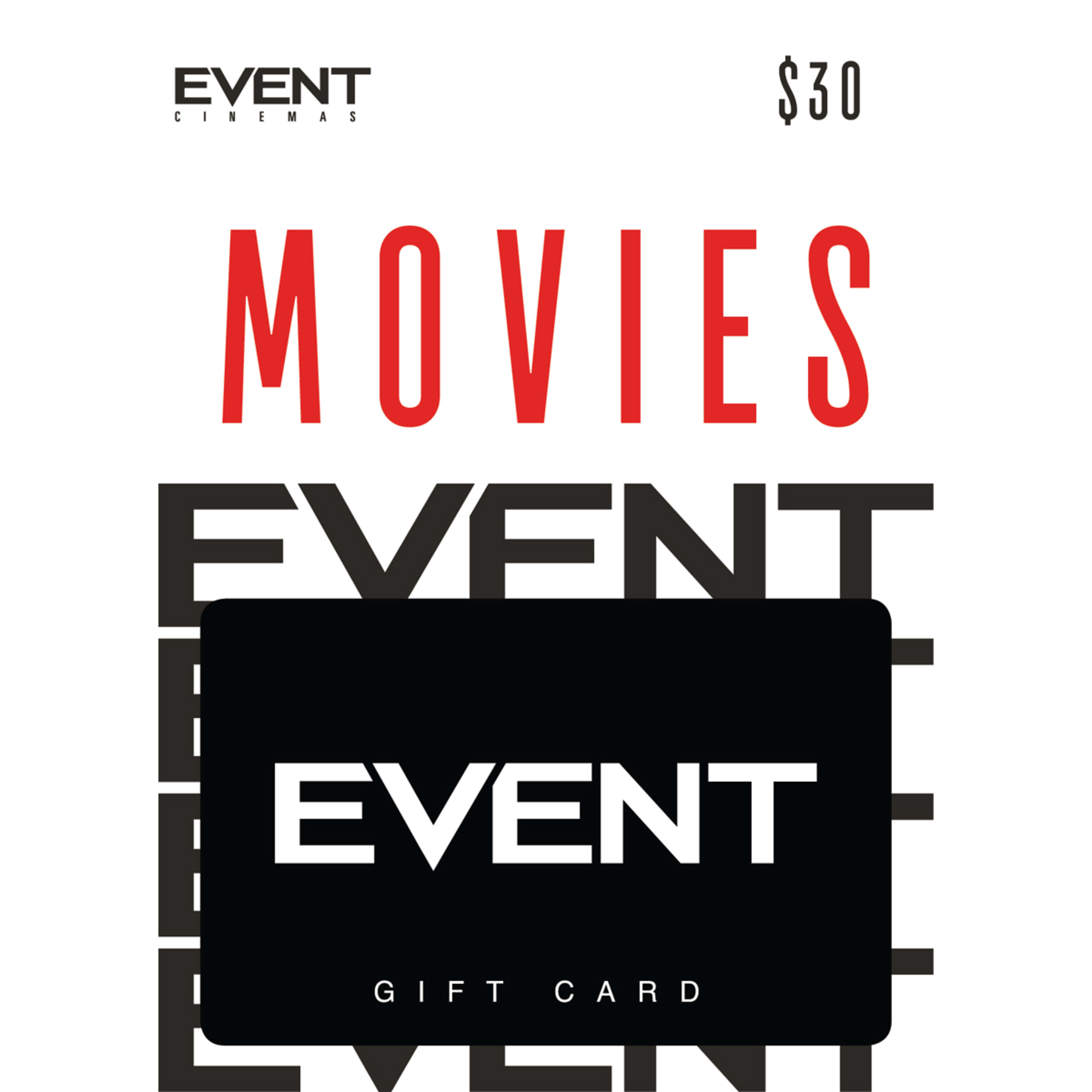1 Event Cinemas $30 Gift Card