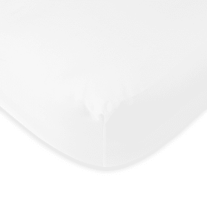 400 Thread Count Cotton Sateen Fitted Sheet - Double Bed, White