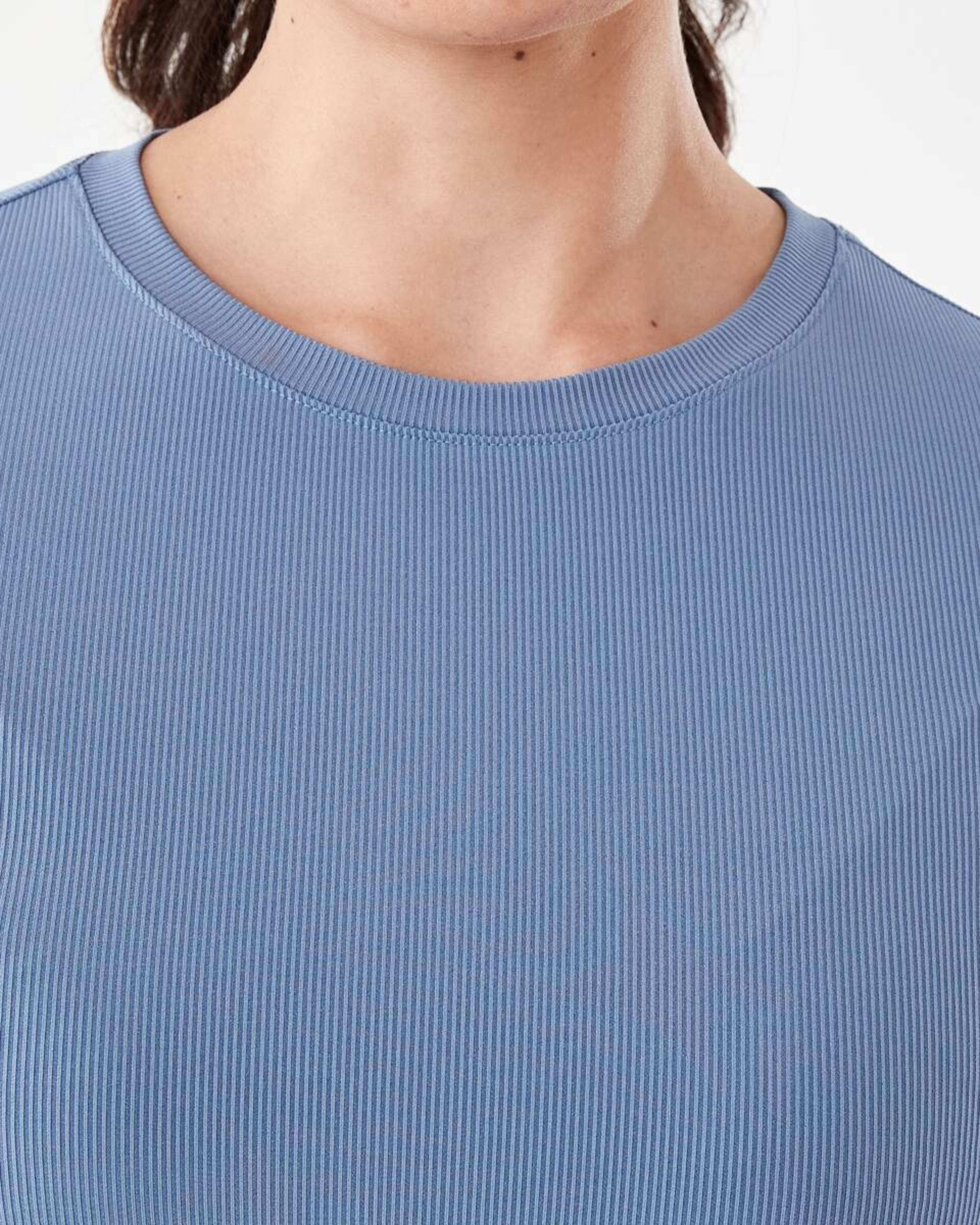 5 Active Womens Long Sleeve Rib T-shirt Citadel Bl, 5 of 6