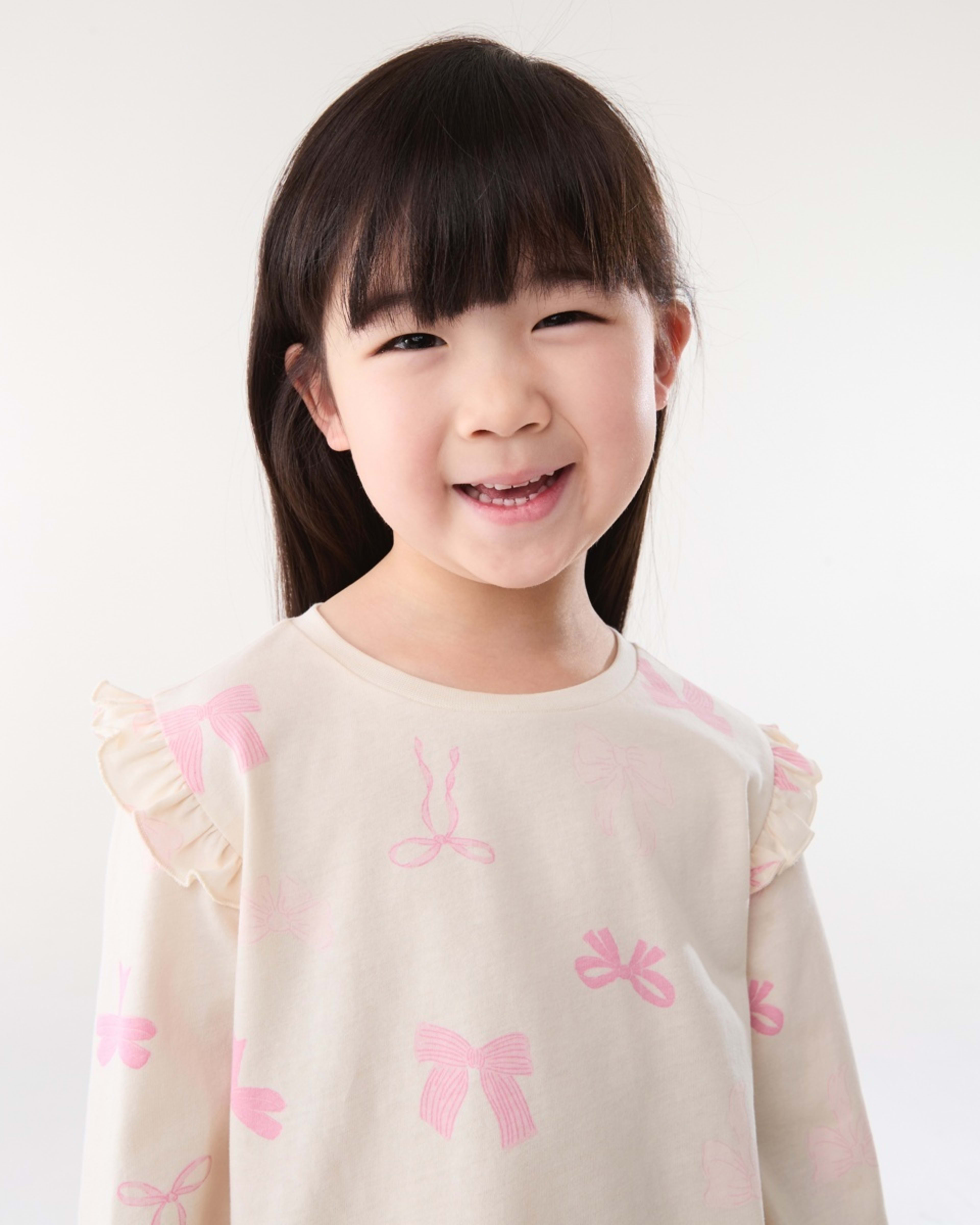 3 Jersey Pyjama Set Wht Bow, 3 of 6