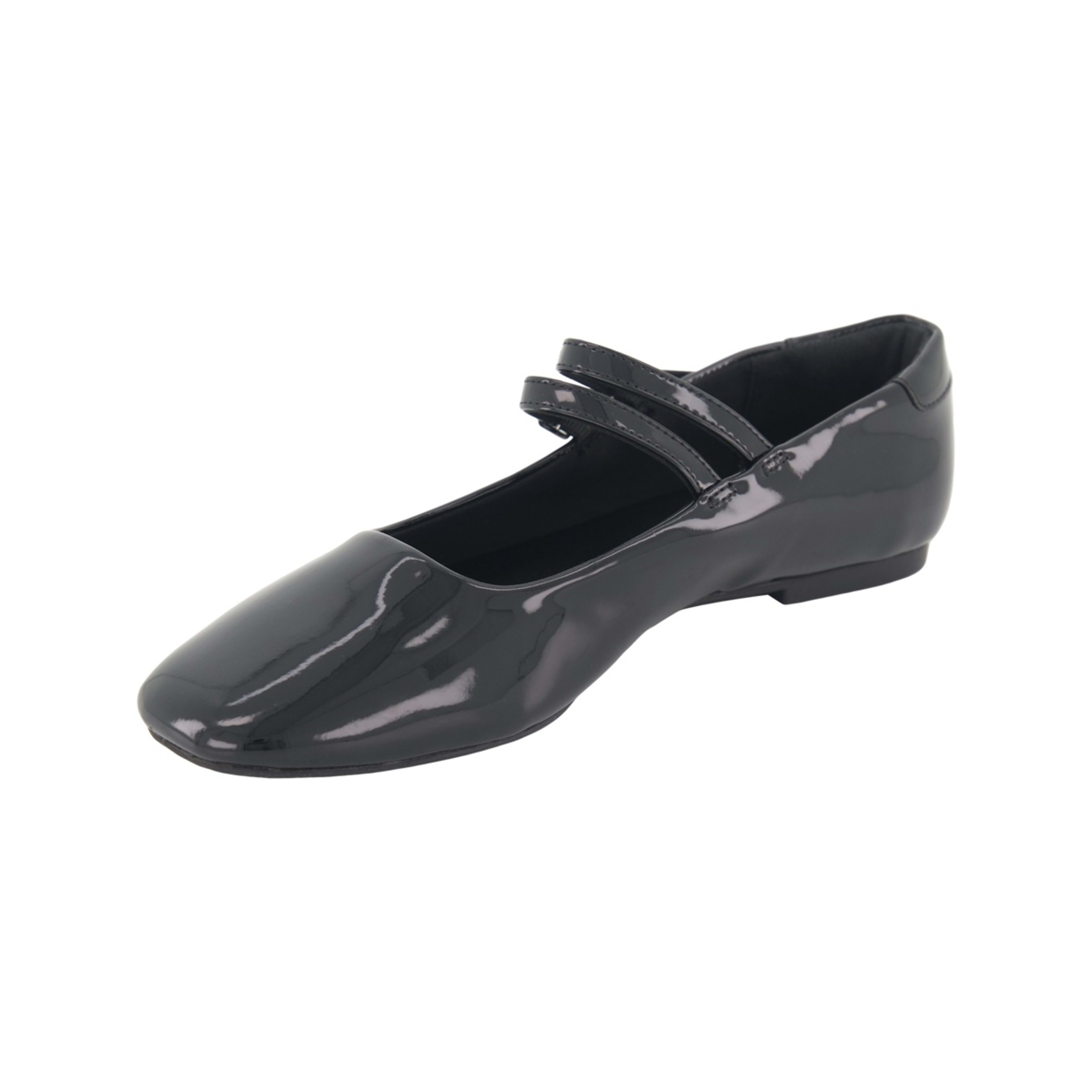 3 2 Strap Ballet Flats Black, 3 of 5