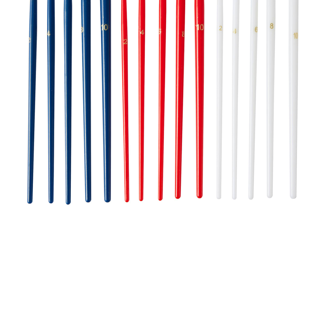 15 Pack Flat Paint Brushes Kmart
