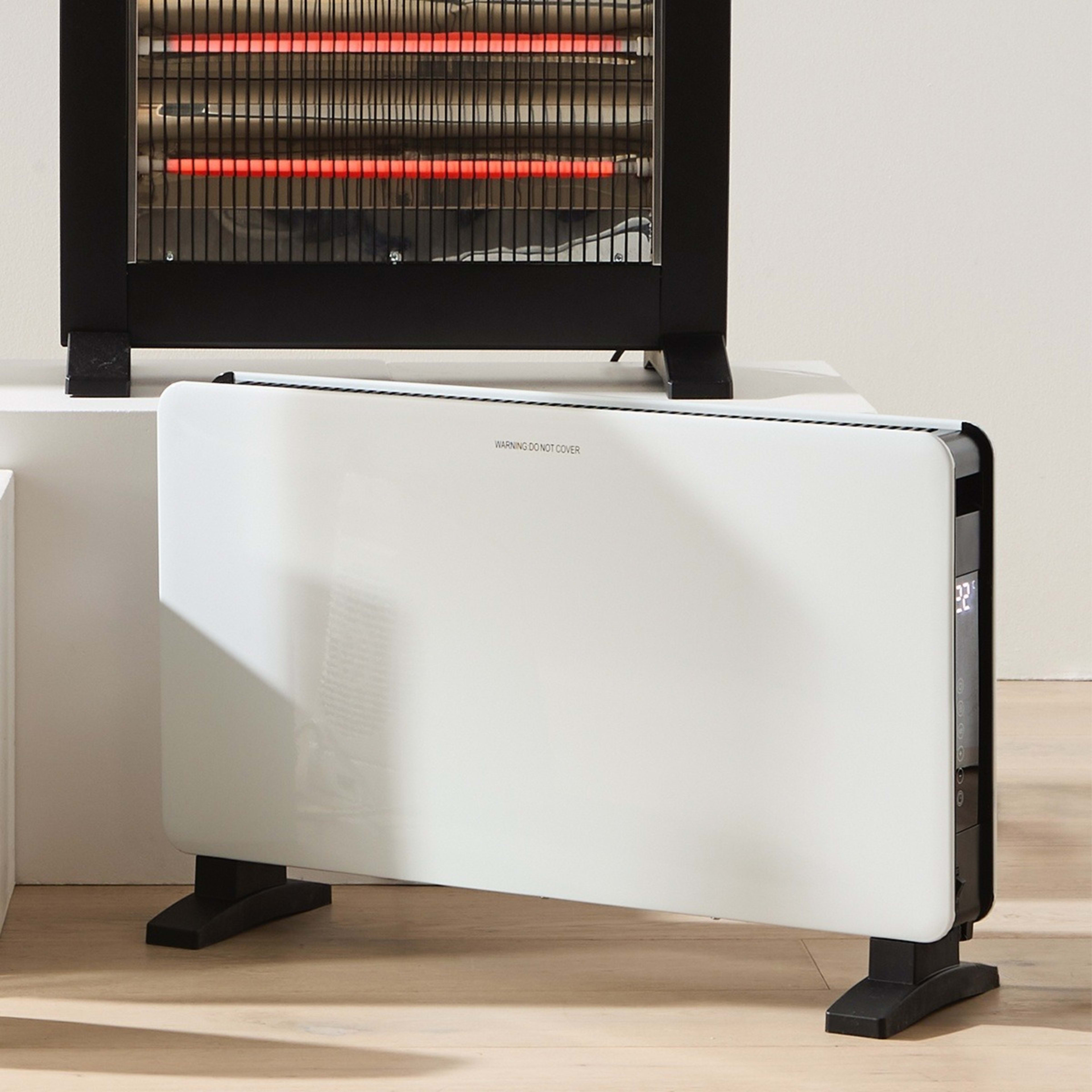 9 Convection Heater with Timer - White and Black, 9 of 9