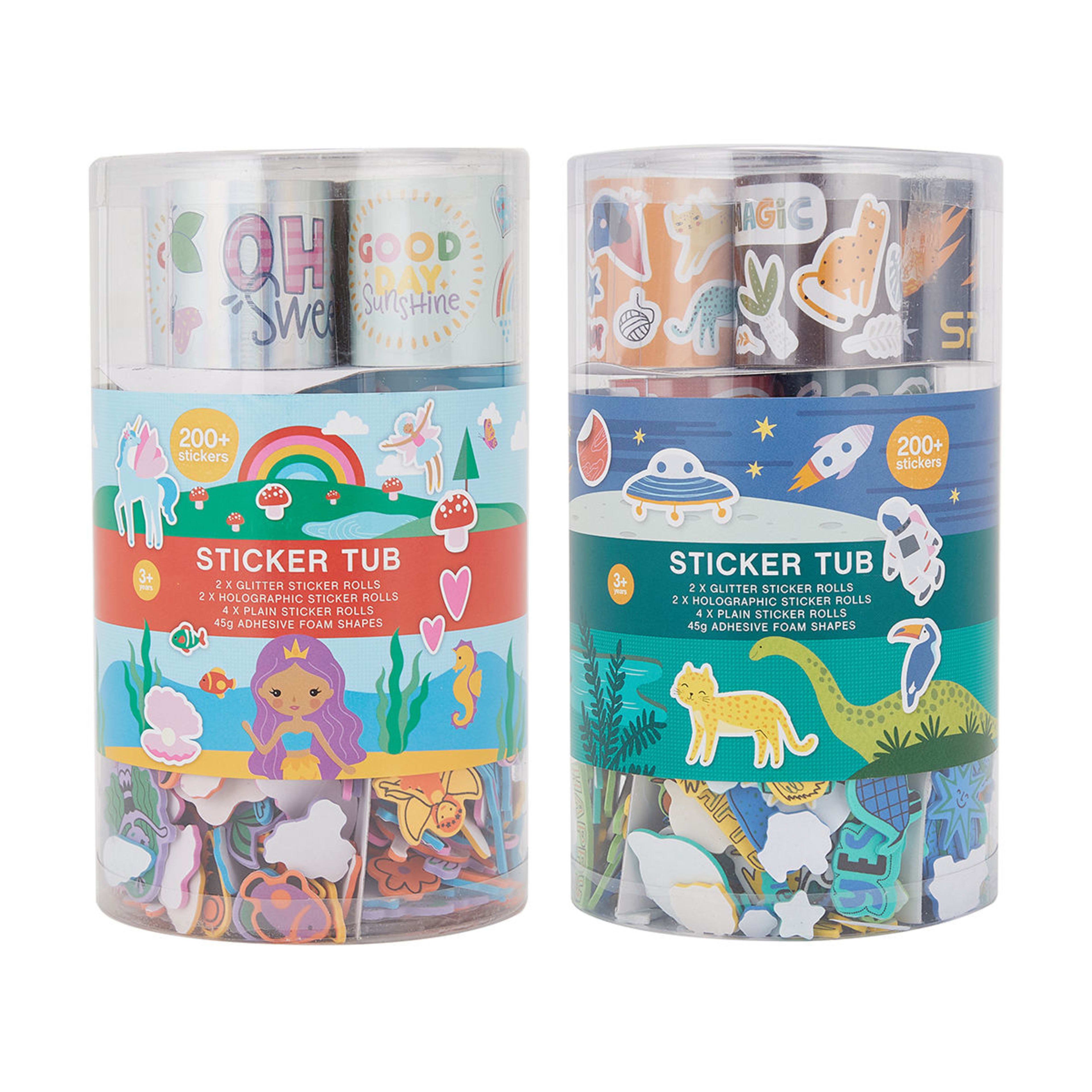 Sticker Tub Asssorted Kmart