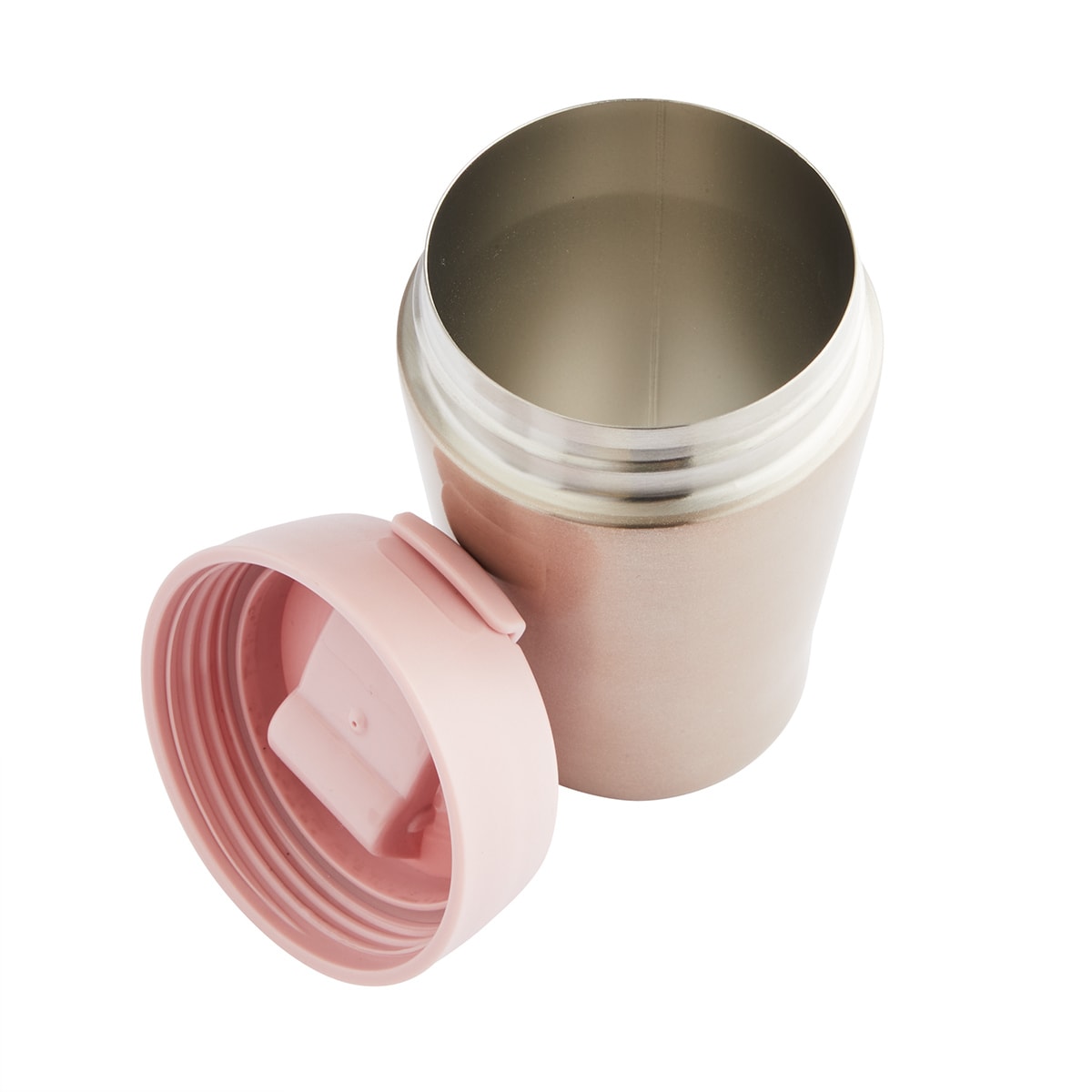 365ml Stainless Steel Reusable Cup Rose Gold Kmart