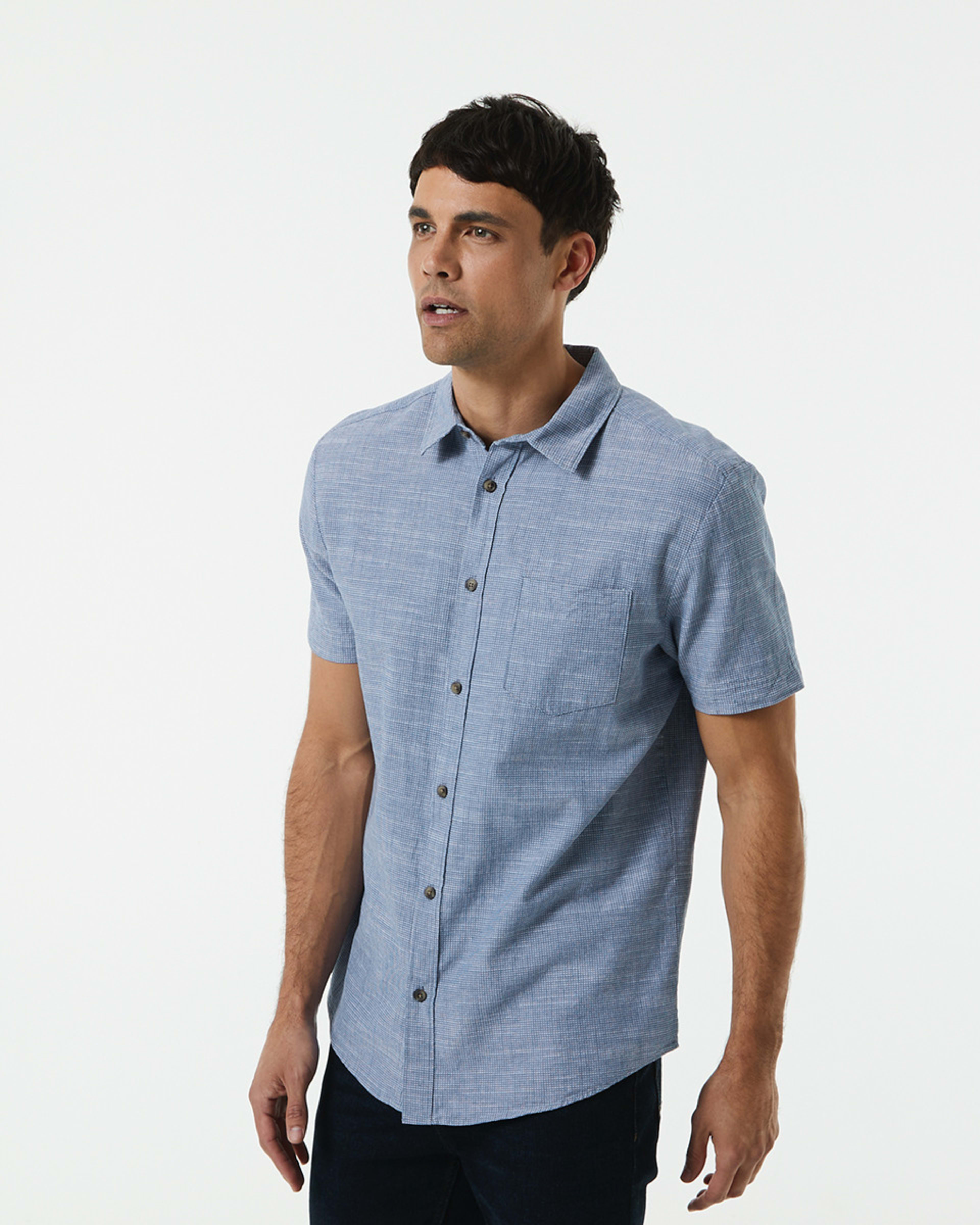 Short Sleeve Textured Shirt - Kmart NZ