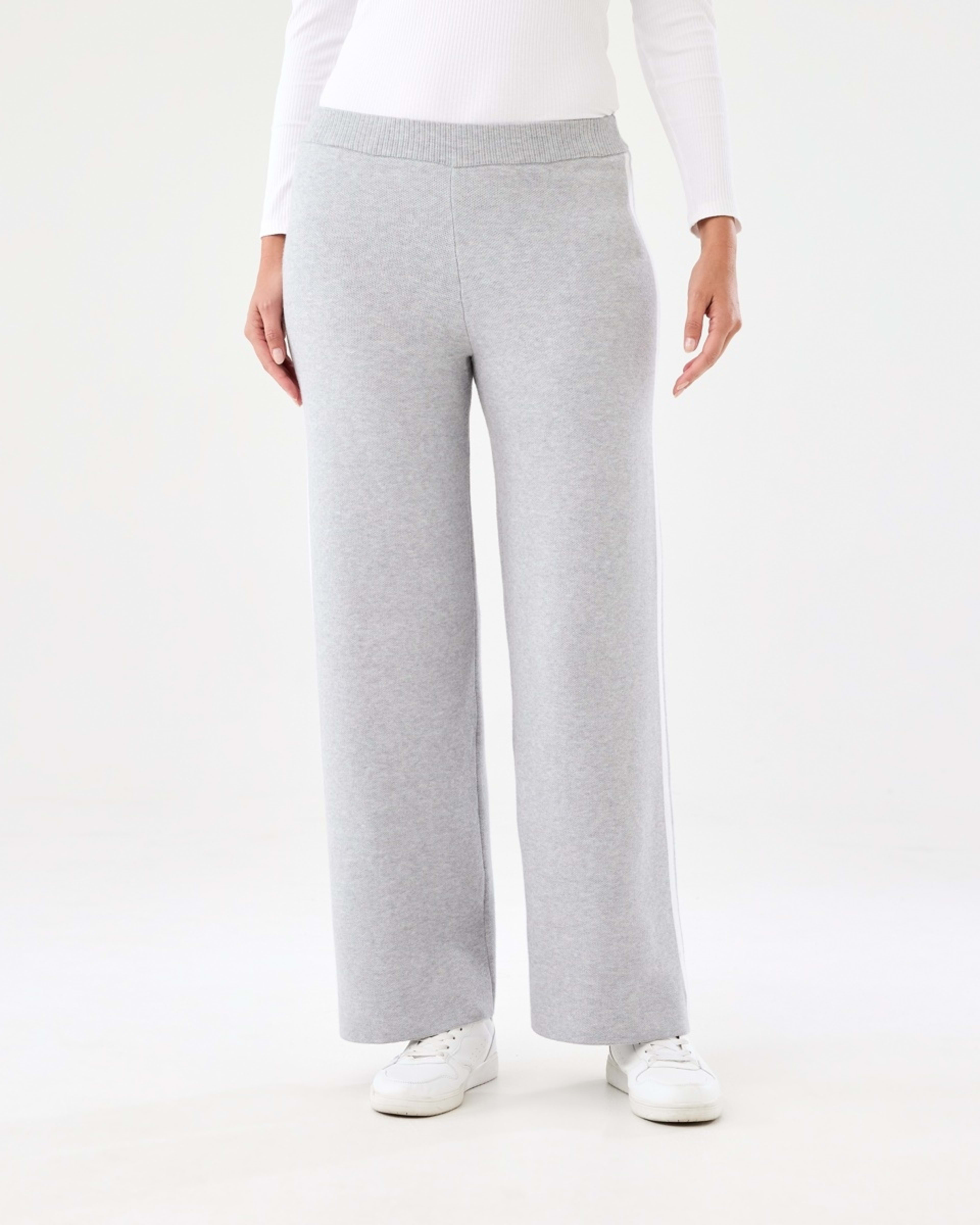 1 True Knit Side Stripe Pants Slvr Marle, 1 of 5