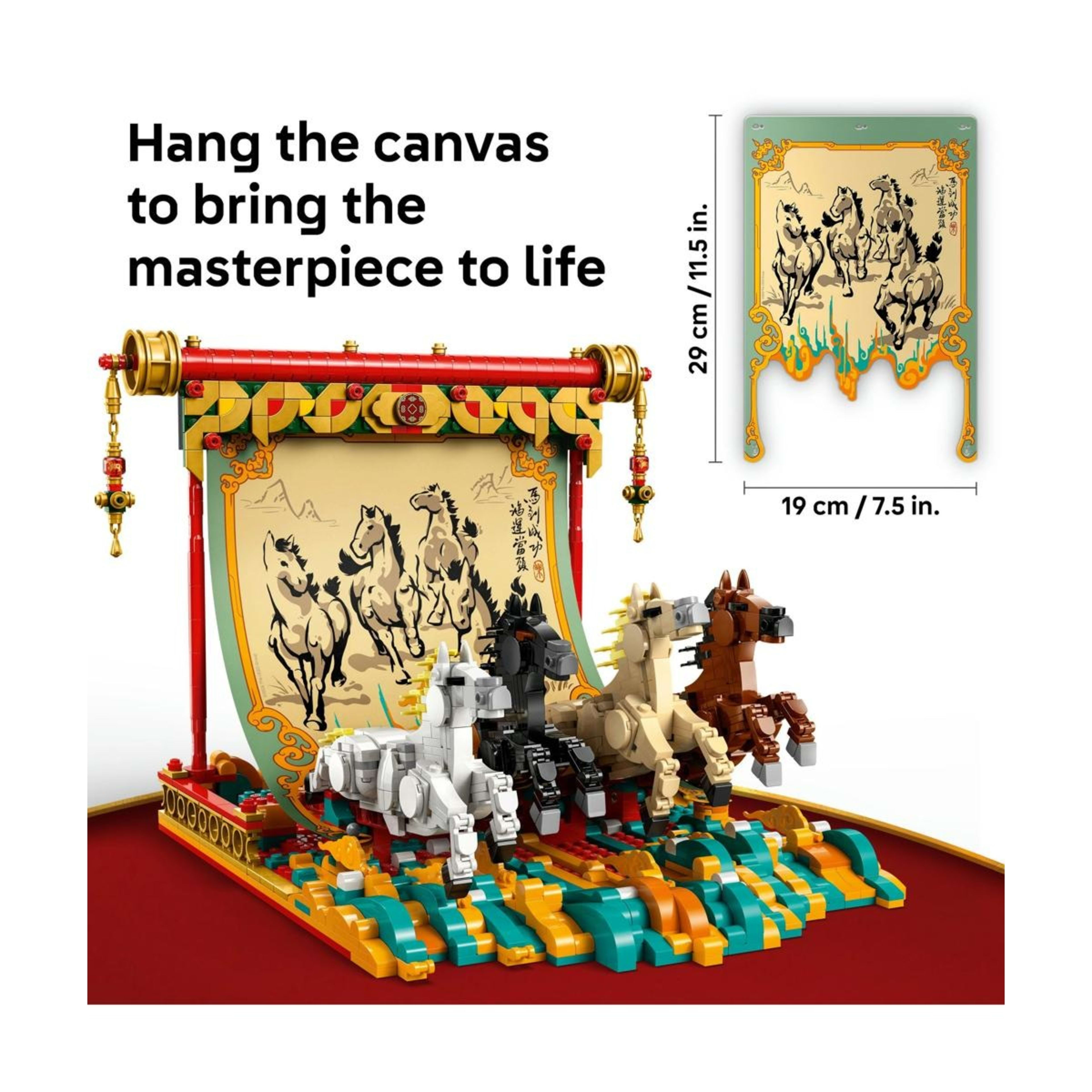 4 LEGO Chinese Festivals Galloping Horses Canvas 80119, 4 of 10