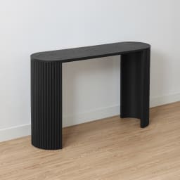 Ribbed Console Table - Black - Kmart