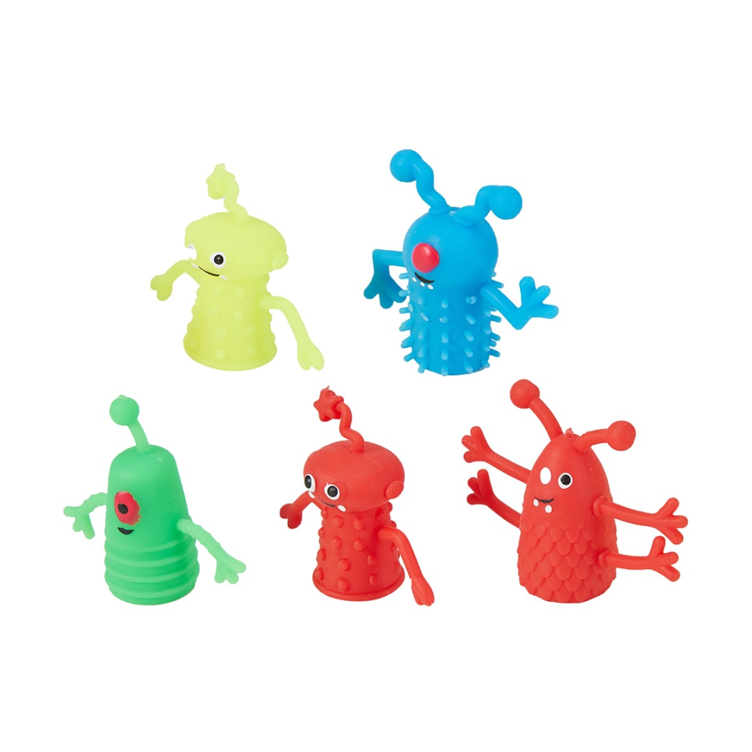5 Pack Monster Finger Puppets Kmart