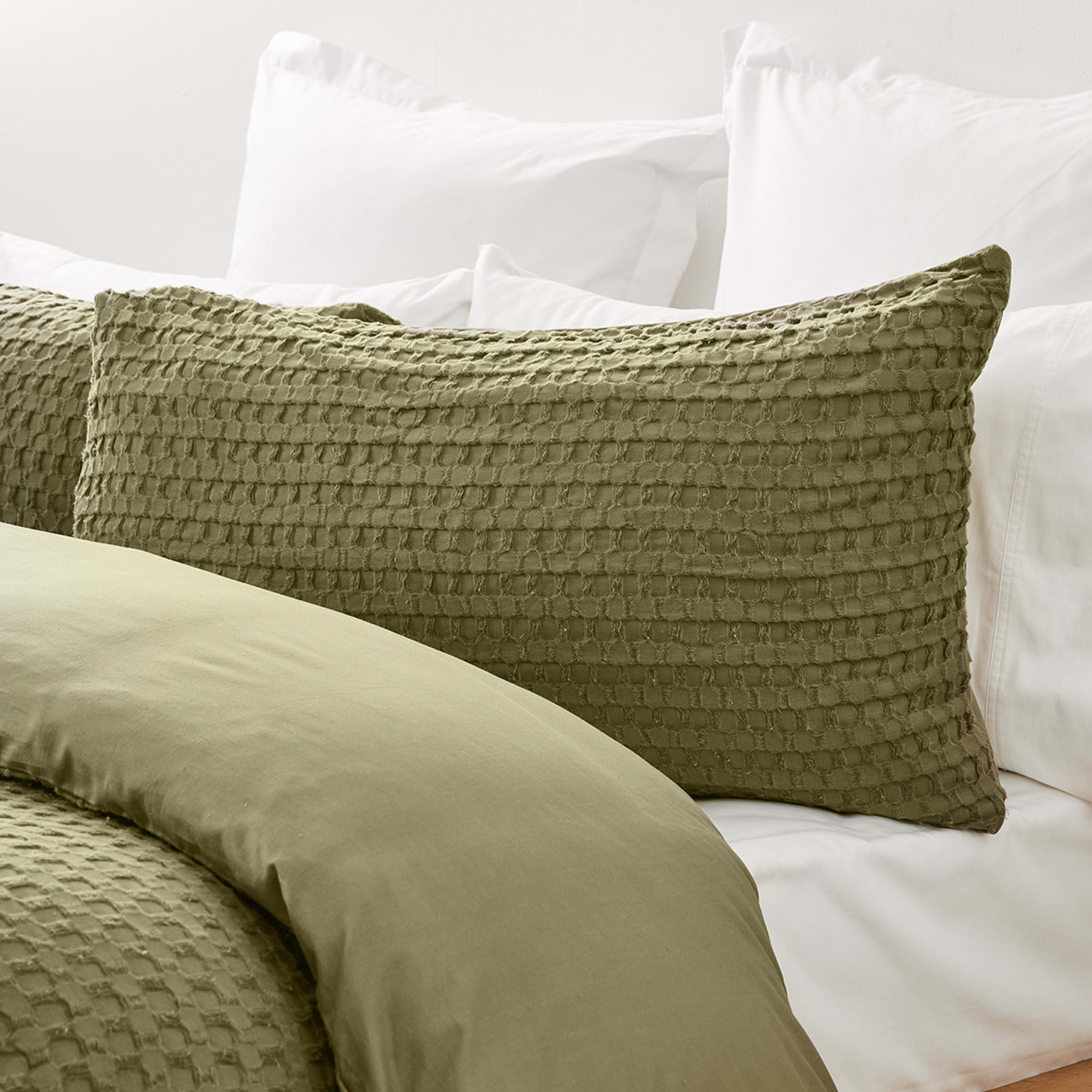 2 Harley Cotton Quilt Cover Set - Double Bed, Fern, 2 of 6