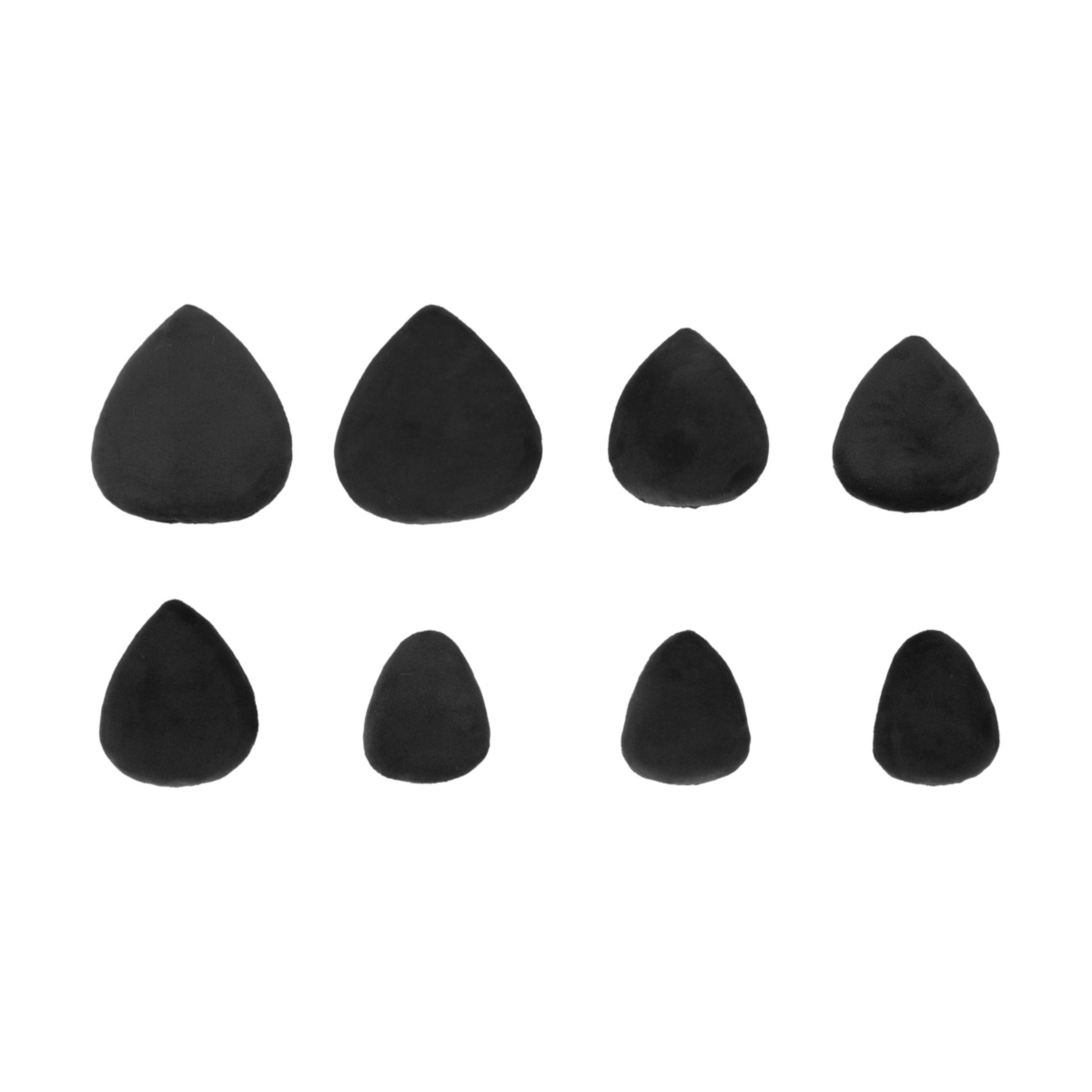 1 OXX Cosmetics 8 Pack Powder Puffs - Black