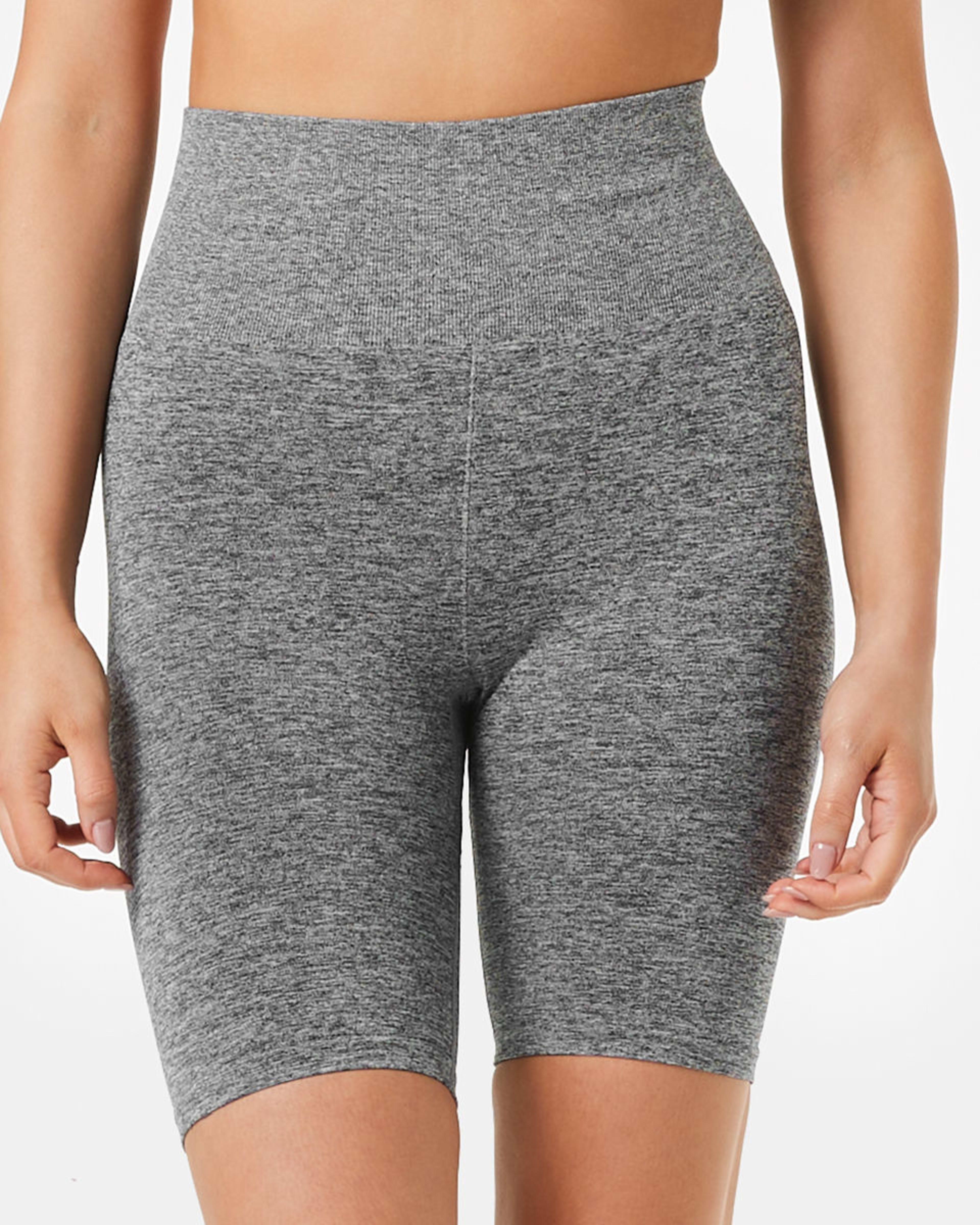 1 Active Womens Seamfree Bike Shorts Grey Marle
