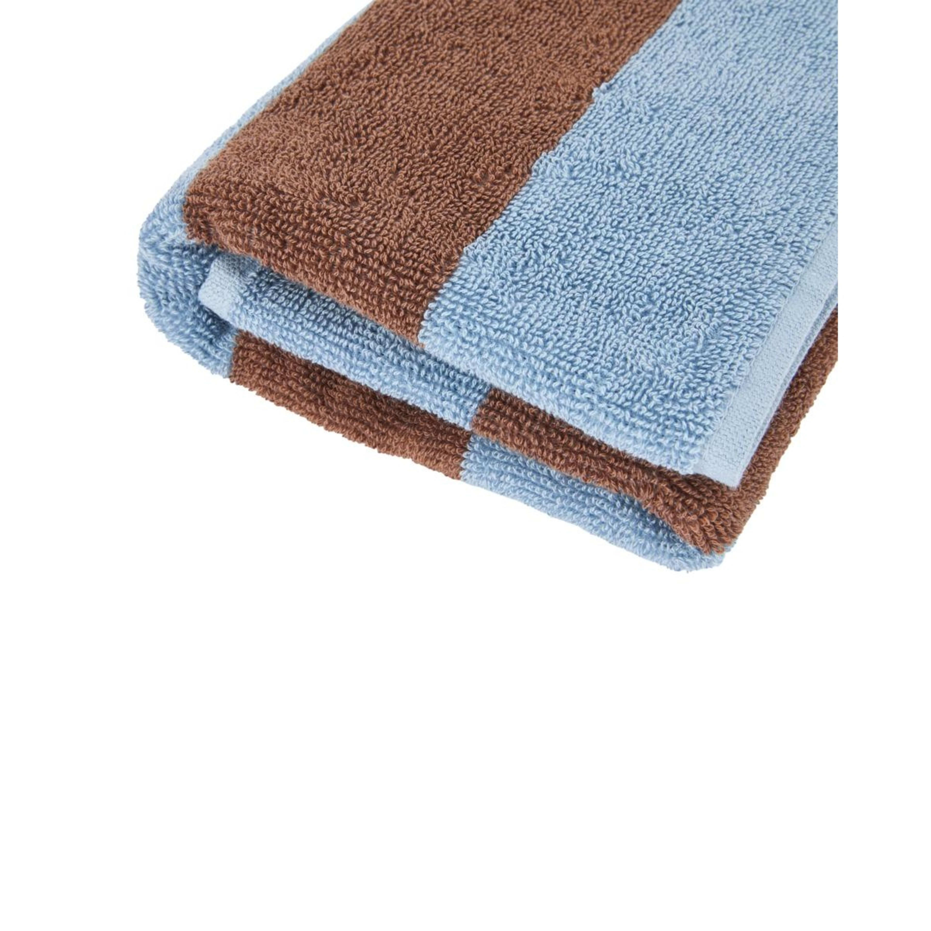 4 Stripe Cotton Hand Towel - Brown, 4 of 5