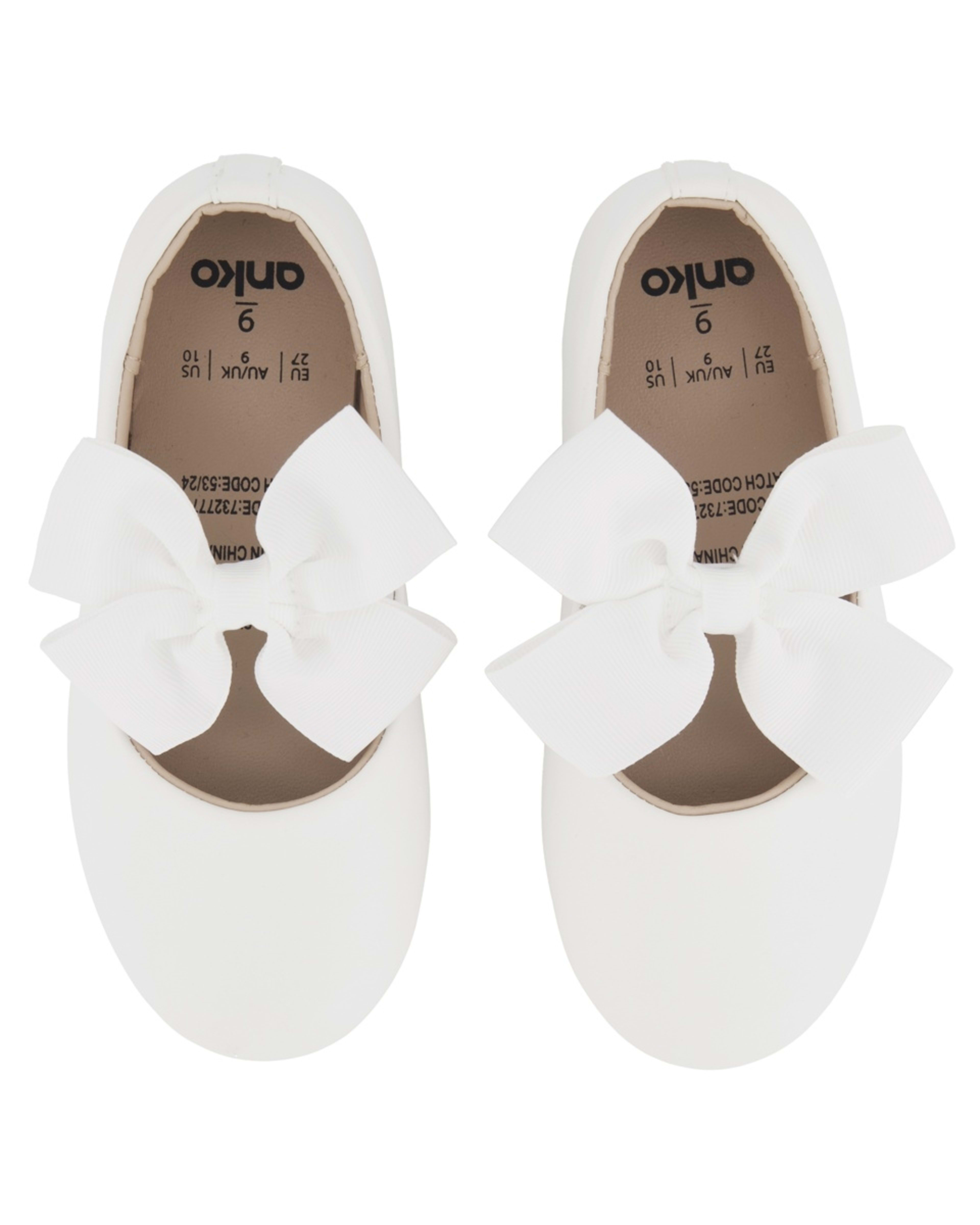 2 Junior Bow Flats White, 2 of 3