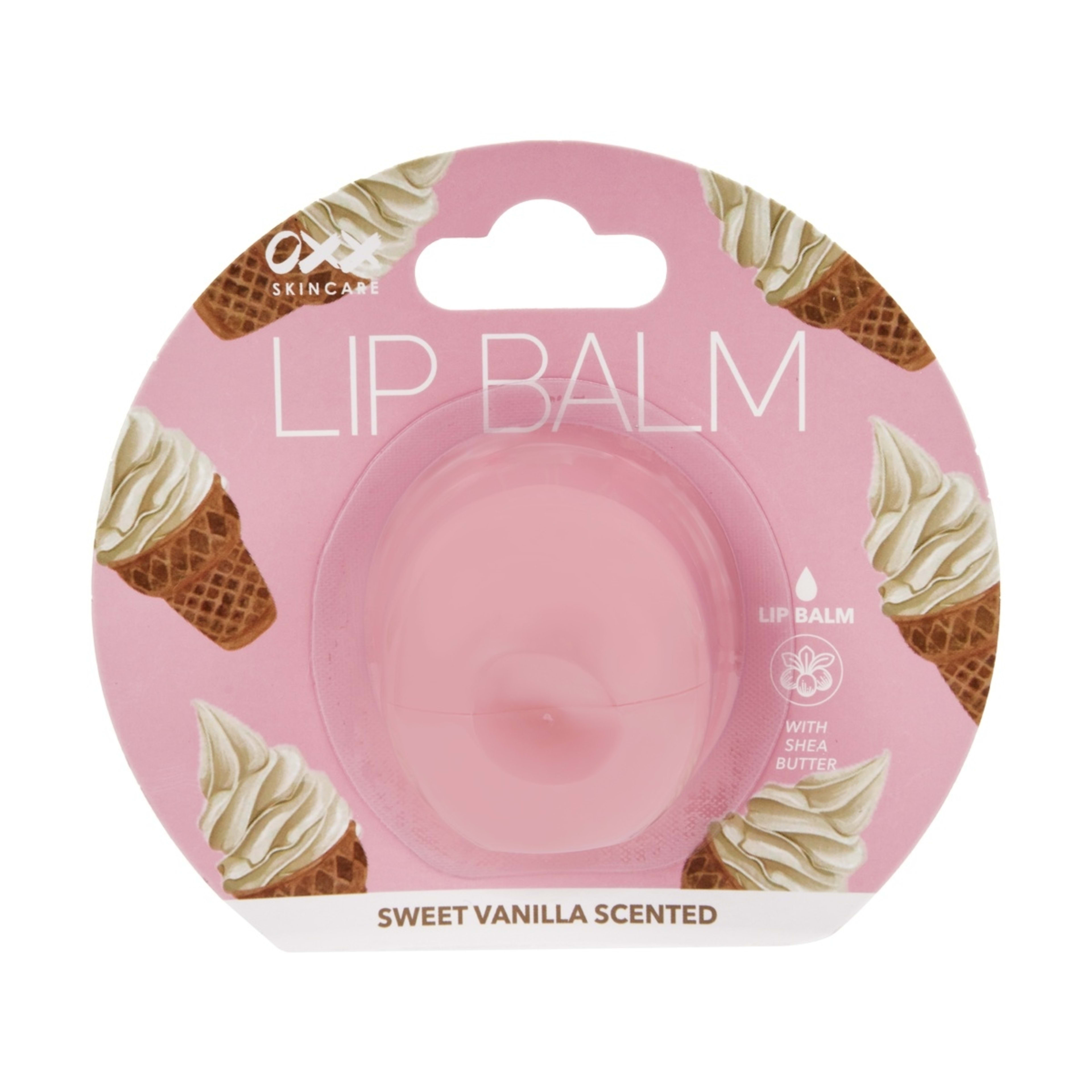 1 OXX Skincare Lip Balm - Sweet Vanilla Scented and Shea Butter