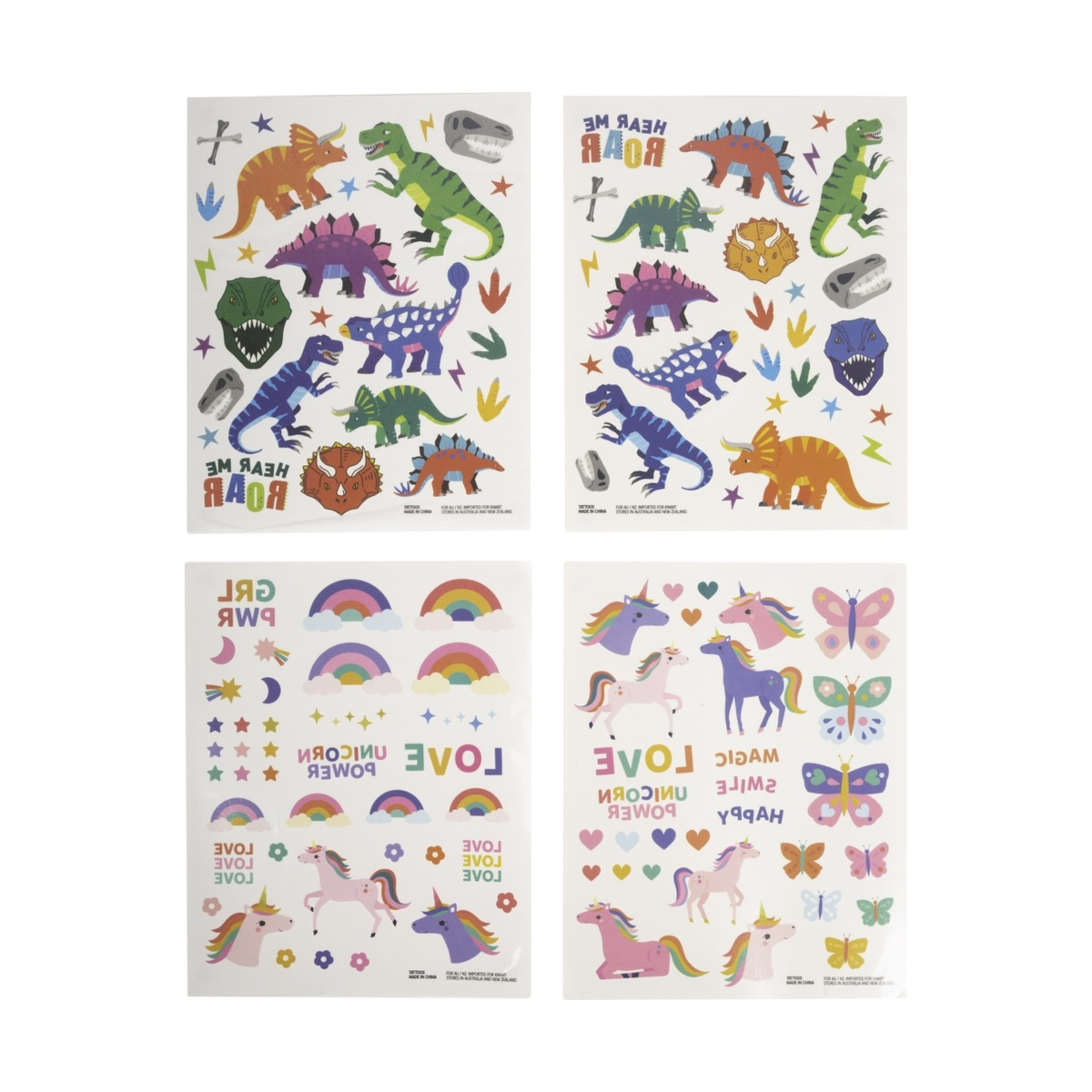 Temporary Tattoos Assorted Kmart
