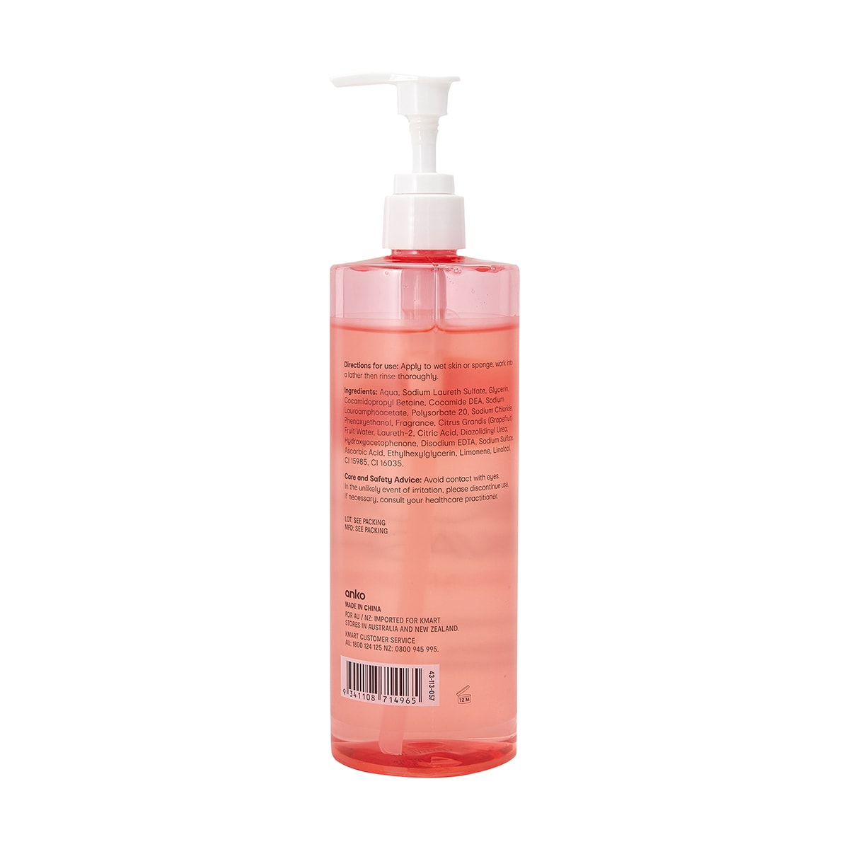 Grapefruit Body Wash Kmart