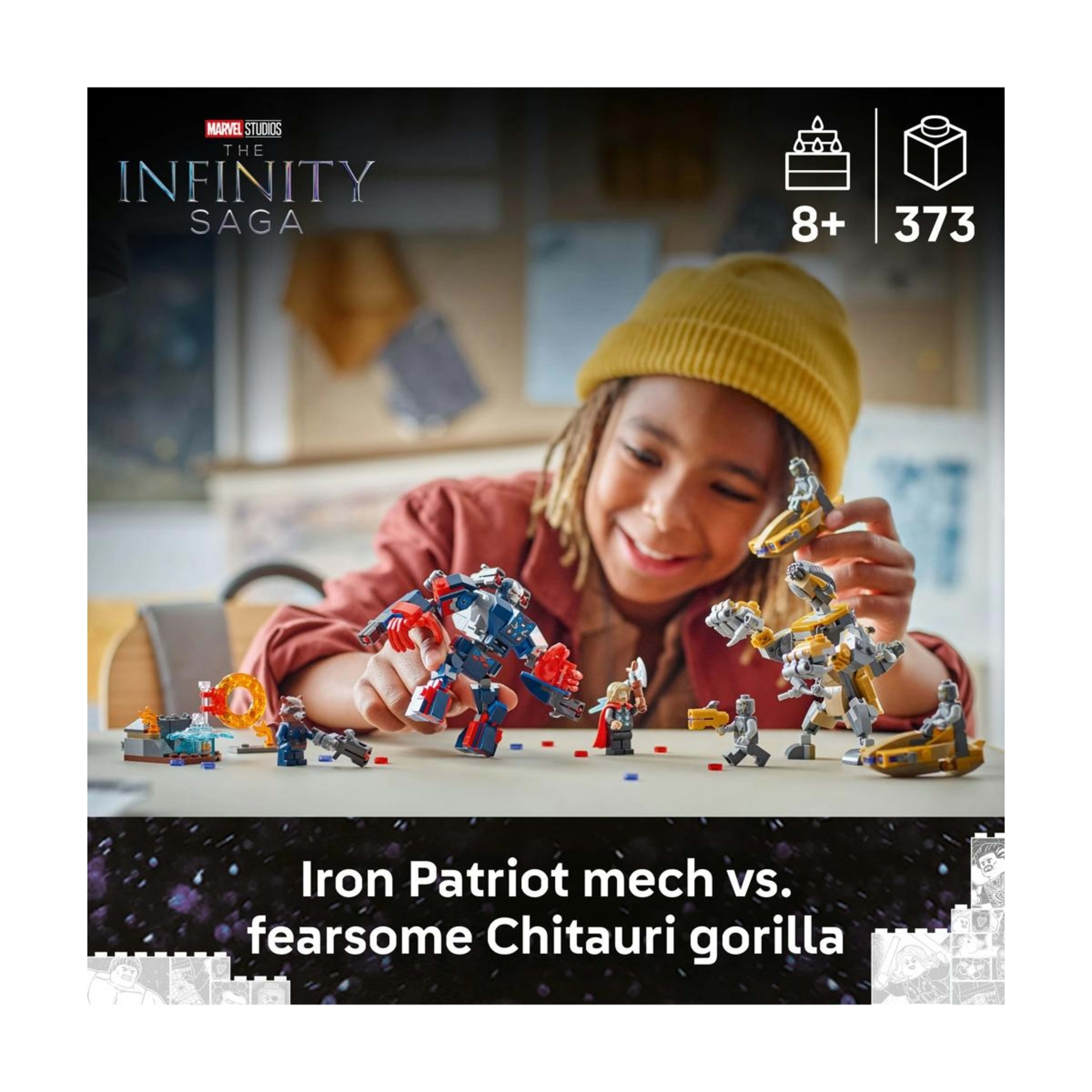 3 LEGO Marvel Super Heroes Avengers: Endgame Thor vs. Chitauri 76322, 3 of 10