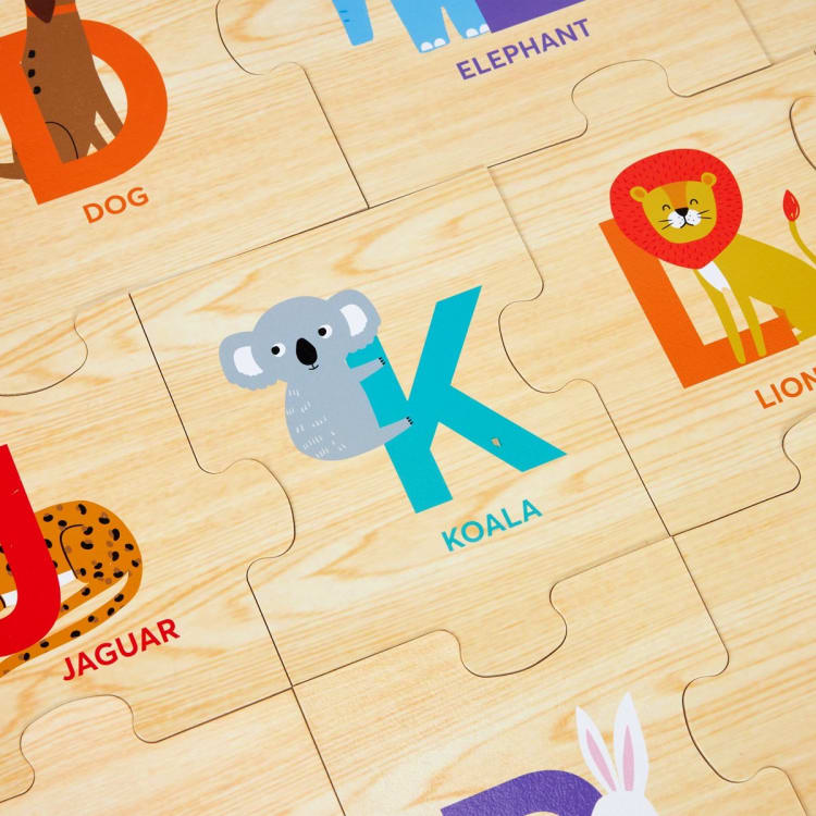26 Piece Wooden Floor Puzzle Kmart