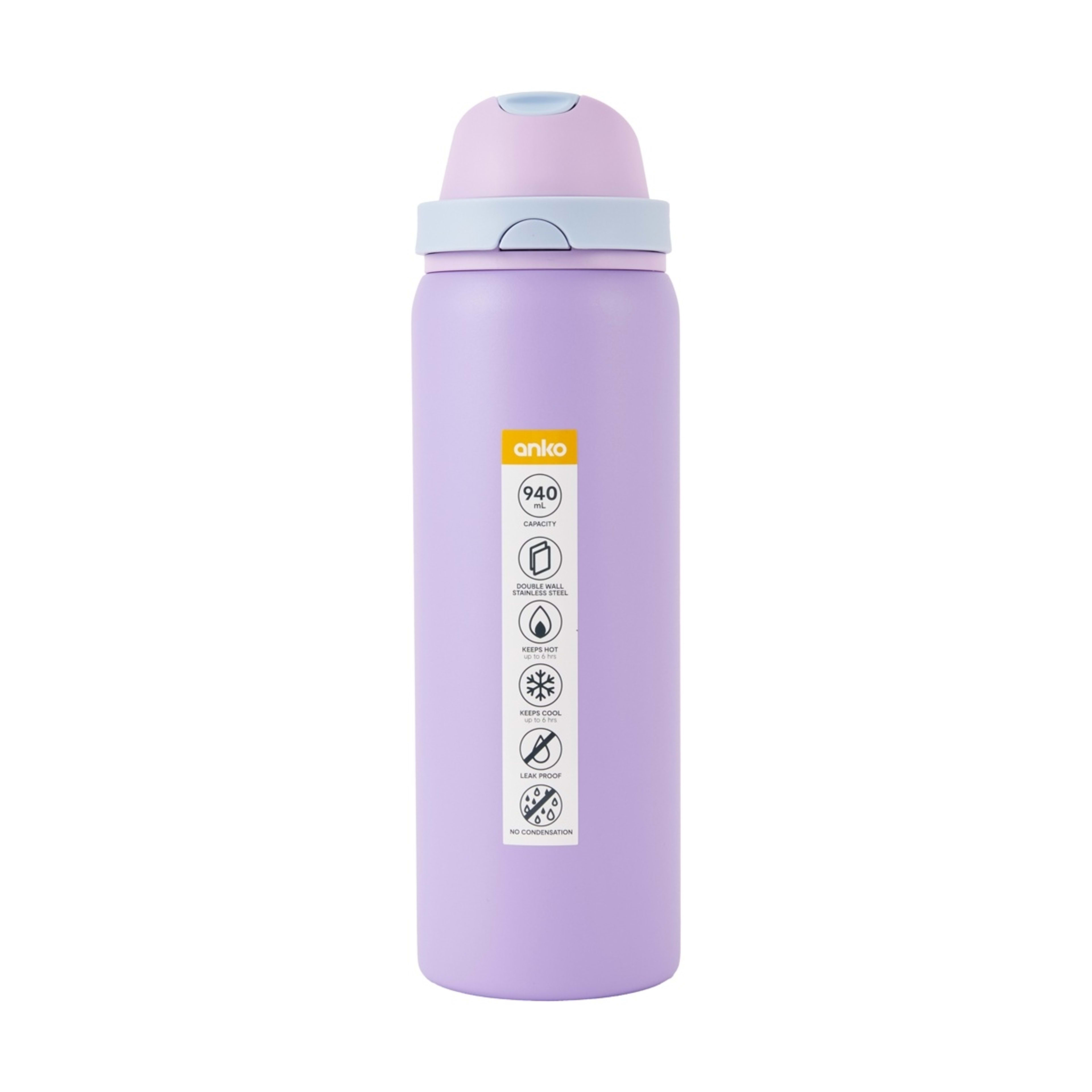 7 940ml Lilac Dual Function Drink Bottle, 7 of 7