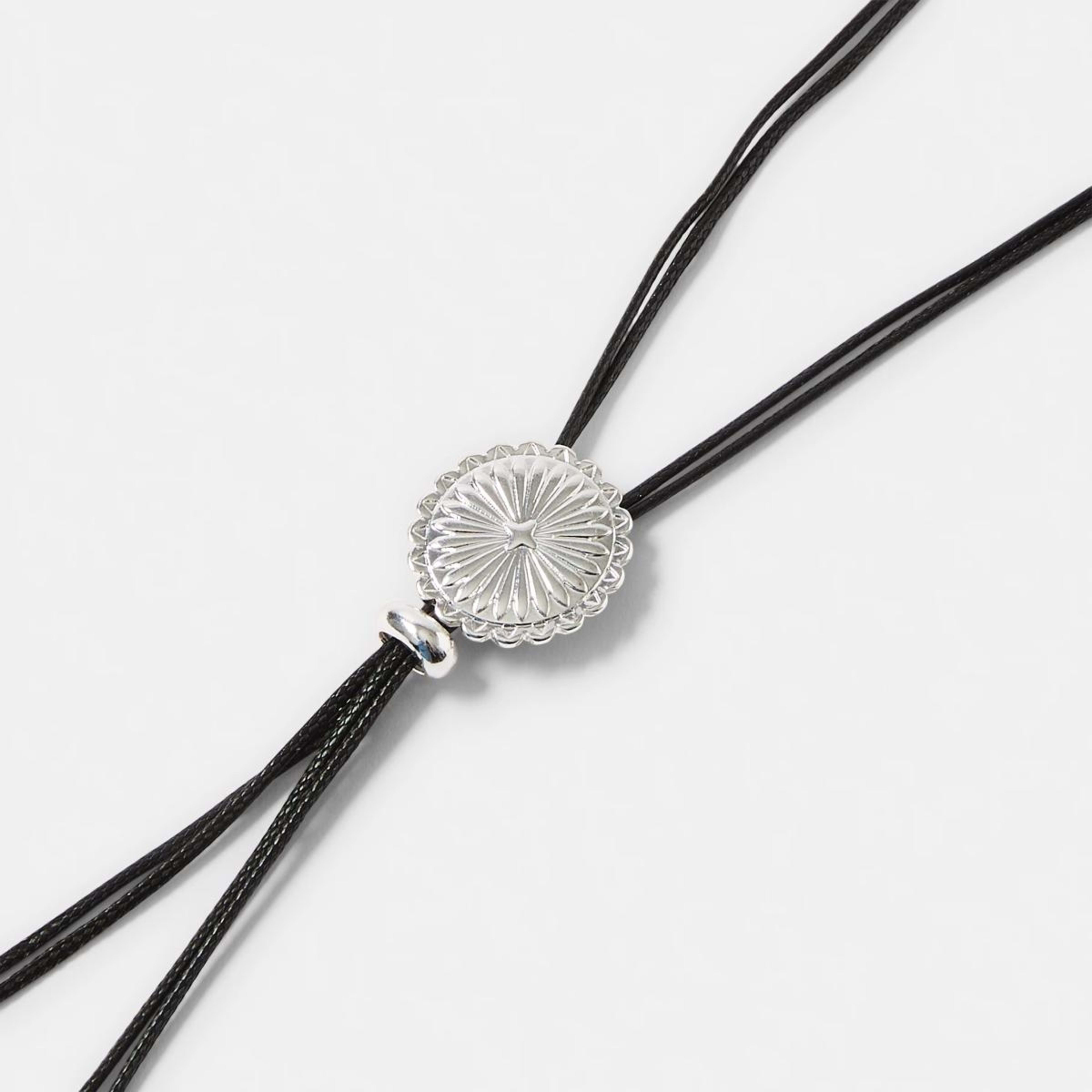 2 Bolo Necklace - Black and Silver Tone, 2 of 4