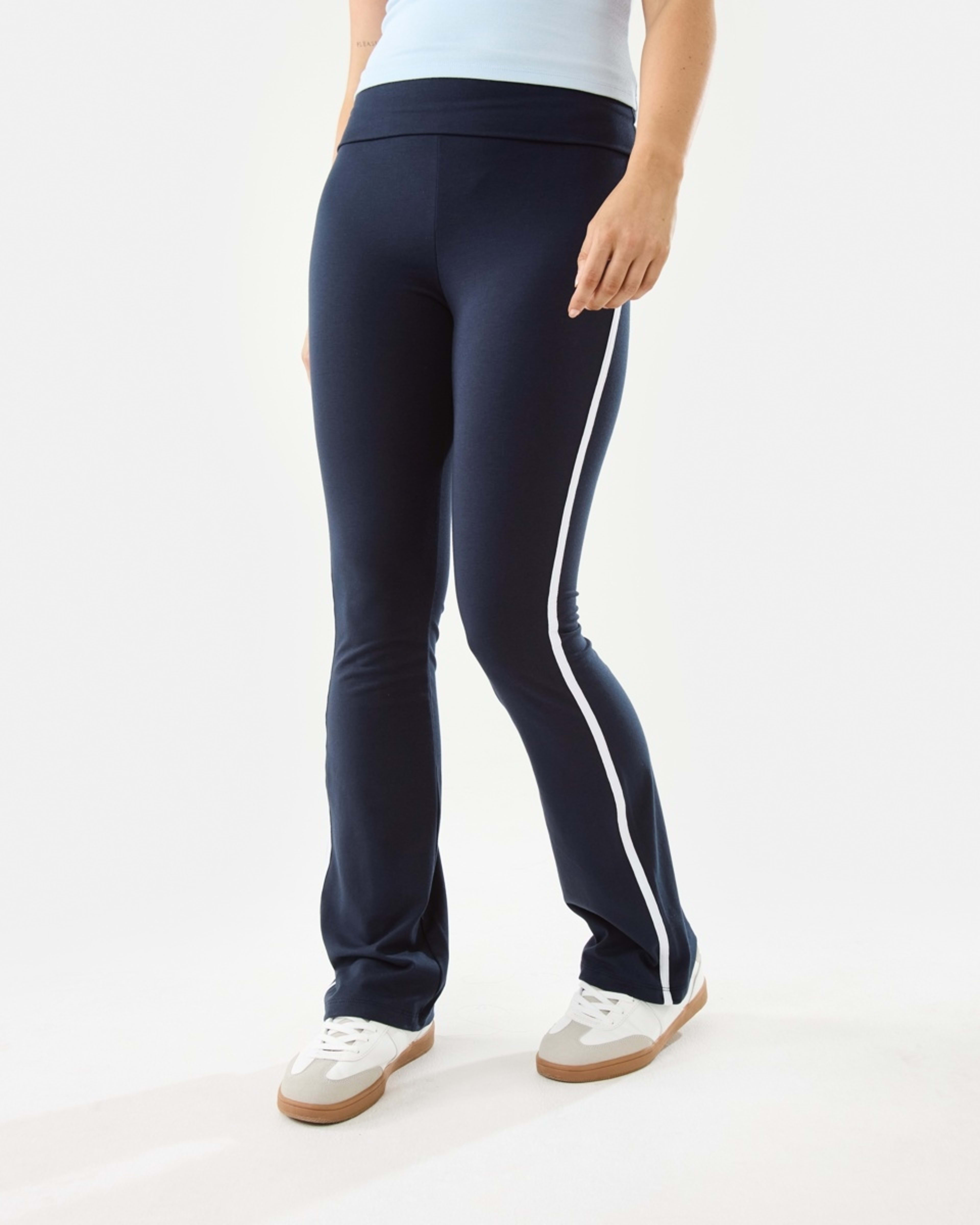 1 Side Stripe Fold Down Flare Pants Navy Blaze, 1 of 10