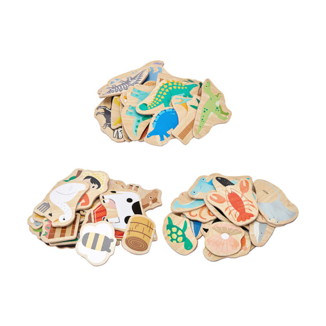 20 Piece Wooden Animals Set Assorted Kmart